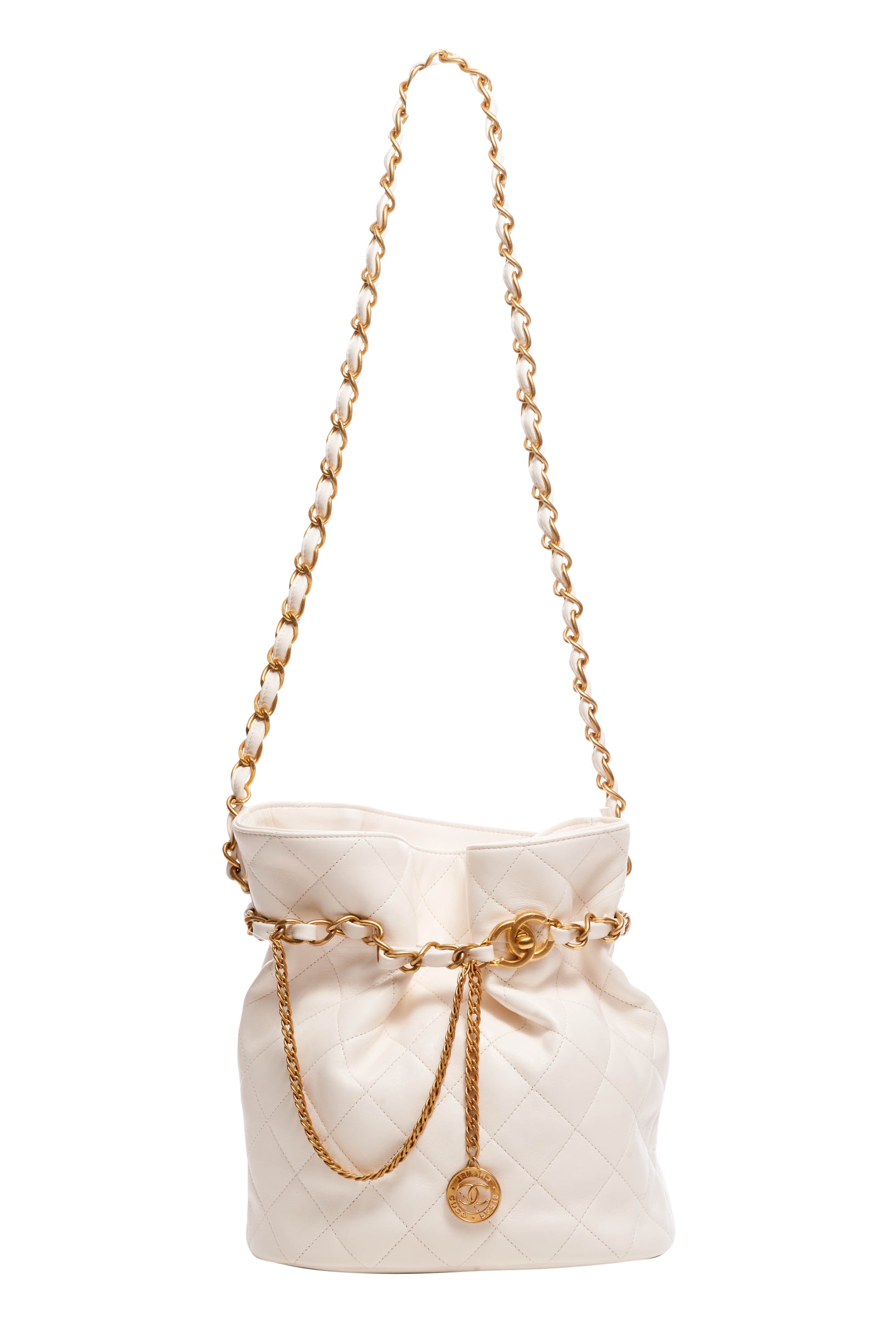 Chanel 2023 SS Casual Style Lambskin Bucket Bag