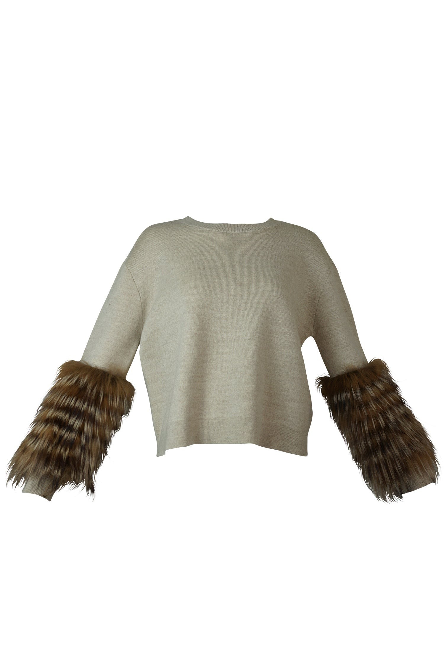 Alice and olivia hot sale fur sweater