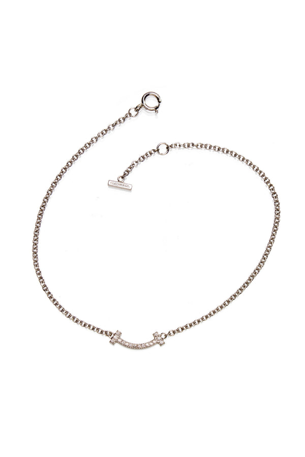 Tiffany & Co. 750 18k WG Diamond Smile Bracelet - Foxy Tiffany & Co. 750 18k WG Diamond Smile Bracelet - Foxy