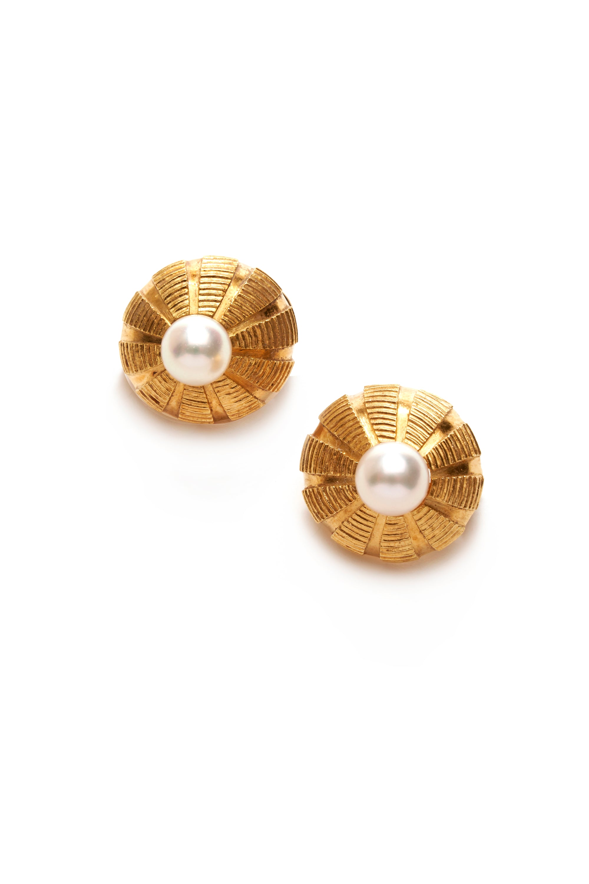 Tiffany Vintage Schlumberger Taj Mahal Gold Clip Earrings