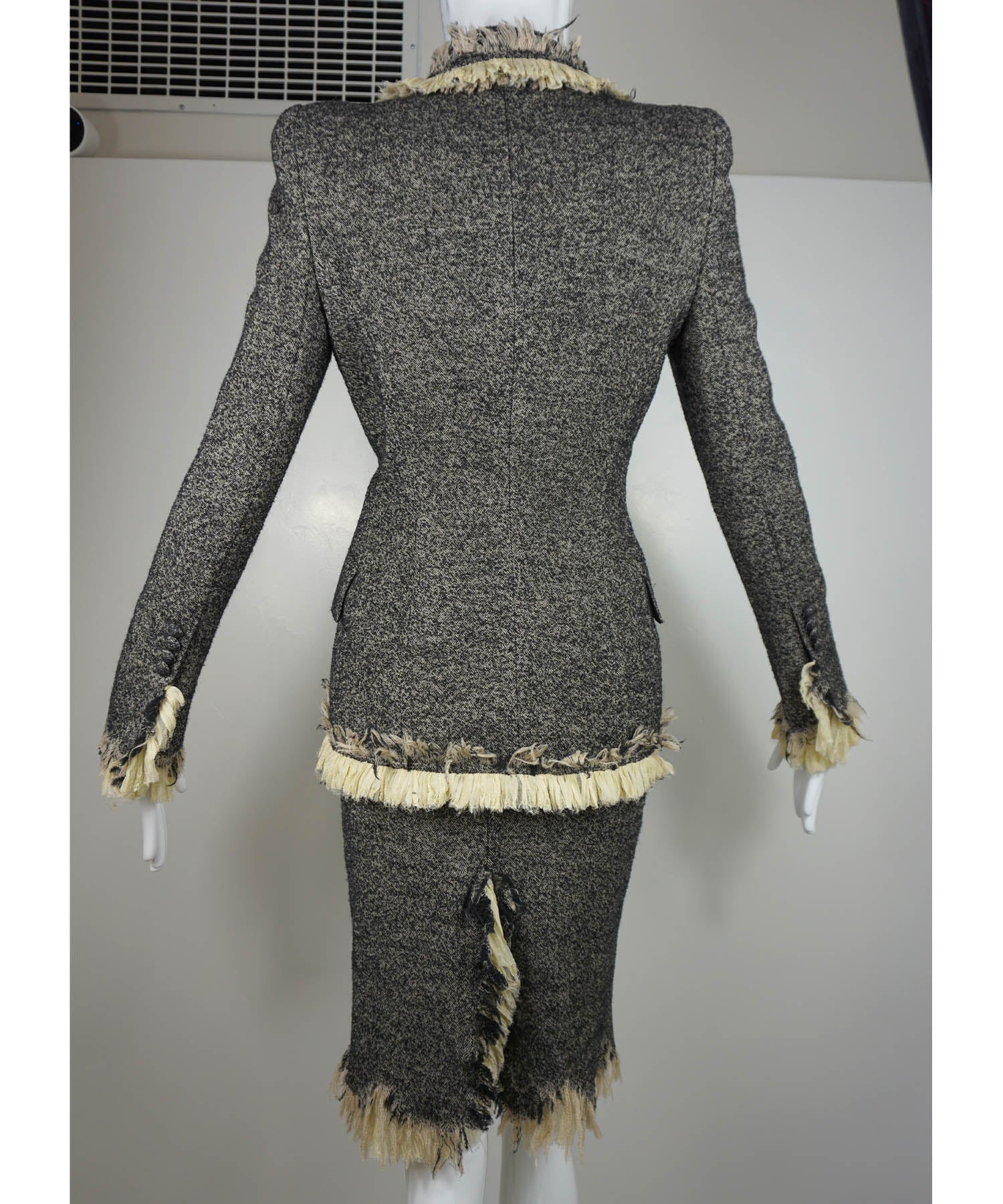 Alexander McQueen Herringbone Tweed Suit