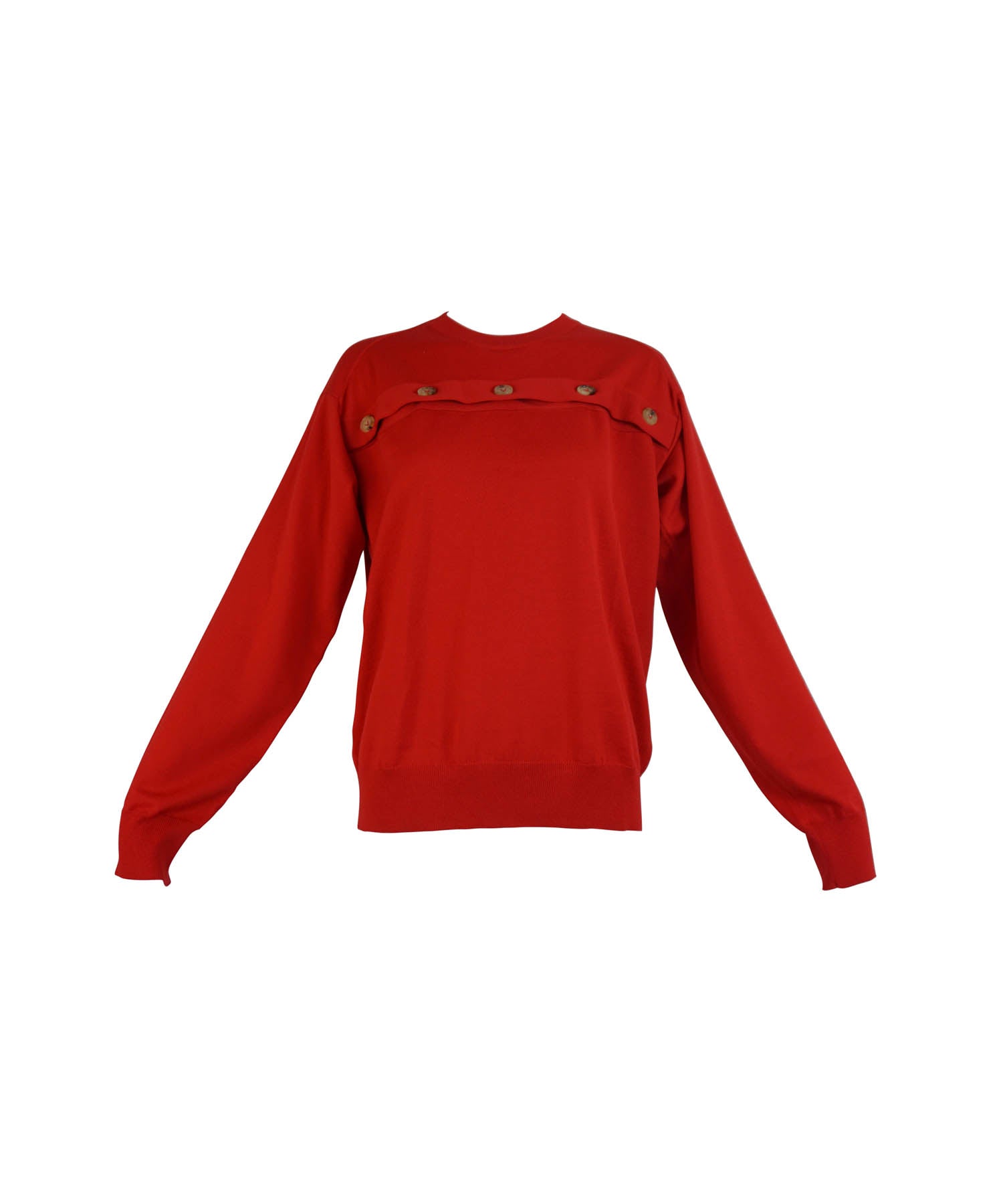 Bottega Veneta Nail Polish Red Sweater - Foxy Couture Carmel