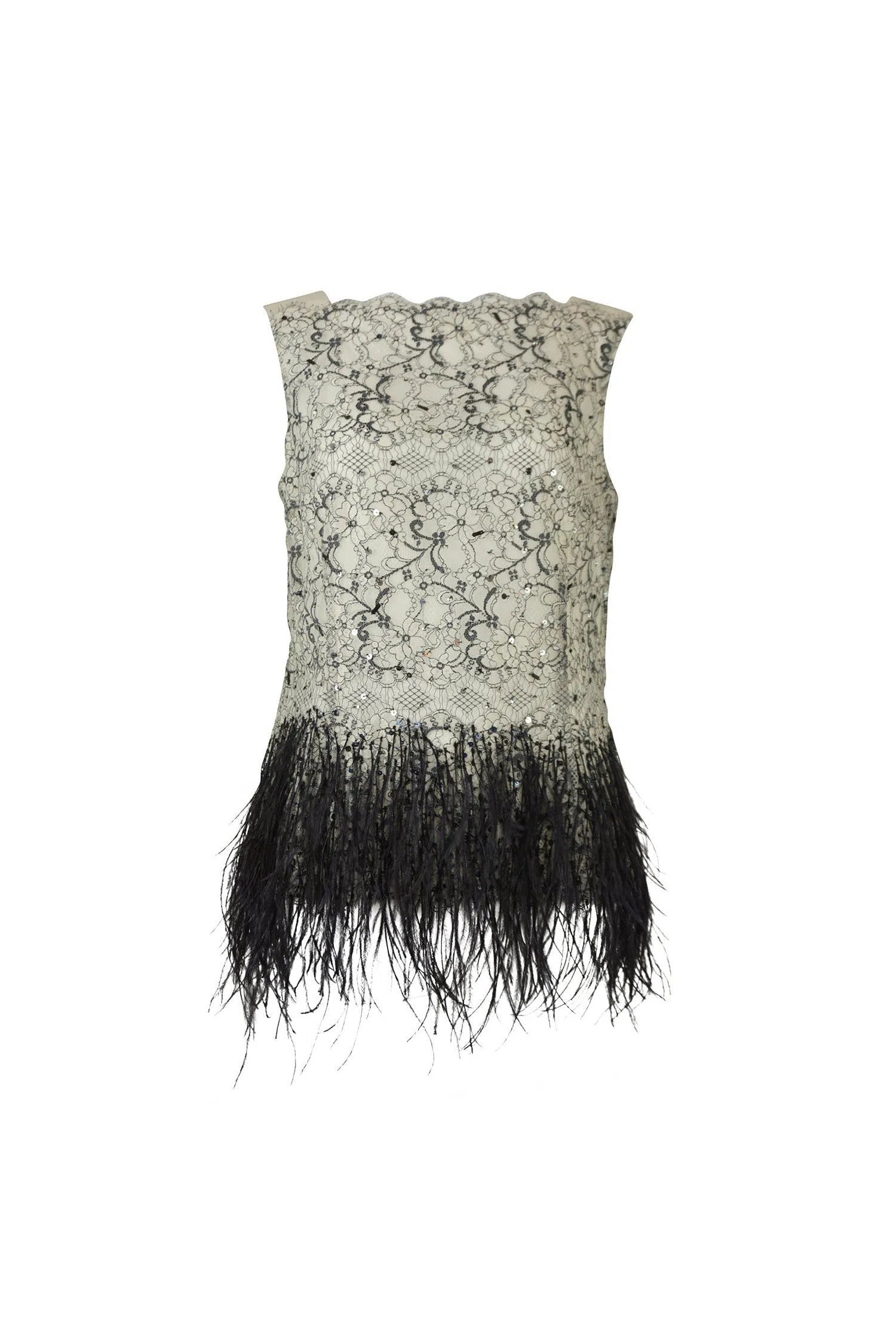 Carolina Herrera online Beaded Silk Top