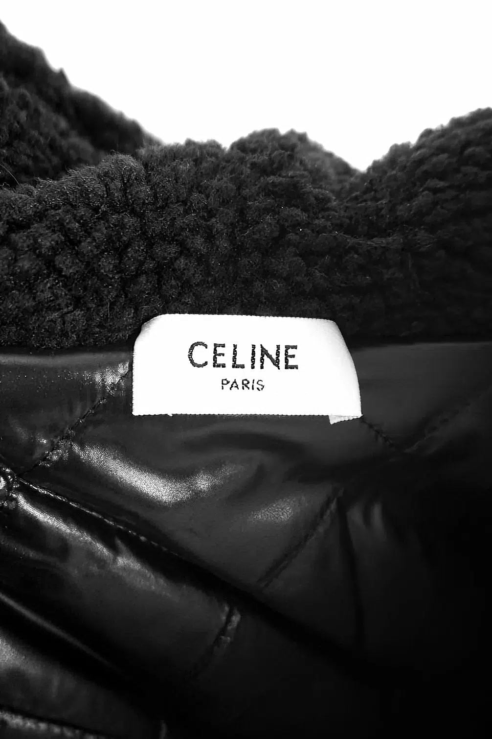 Celine Fleece Zip Hoodie Jacket Studded Logo 2022-23 Sz L