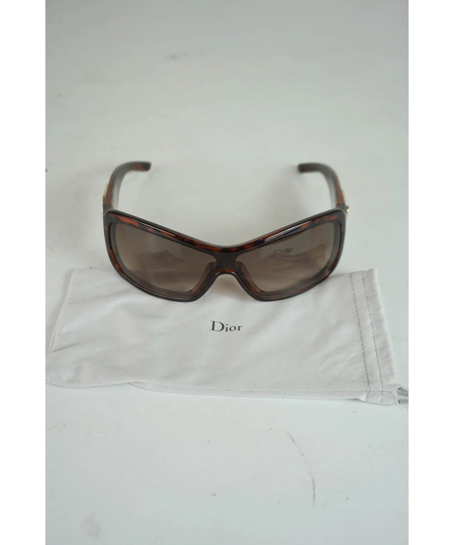 Christian Dior Tortoise Large D Cannage Sunglasses