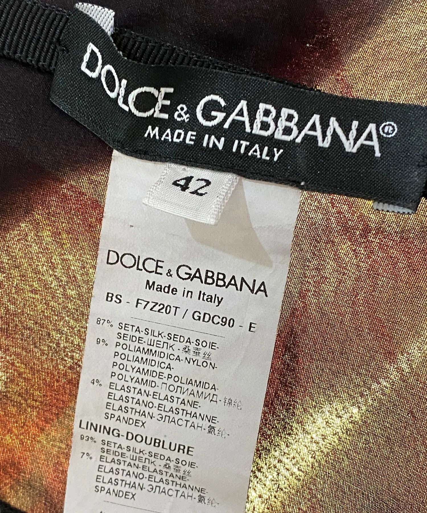 Dolce & Gabbana Silk Corset Top