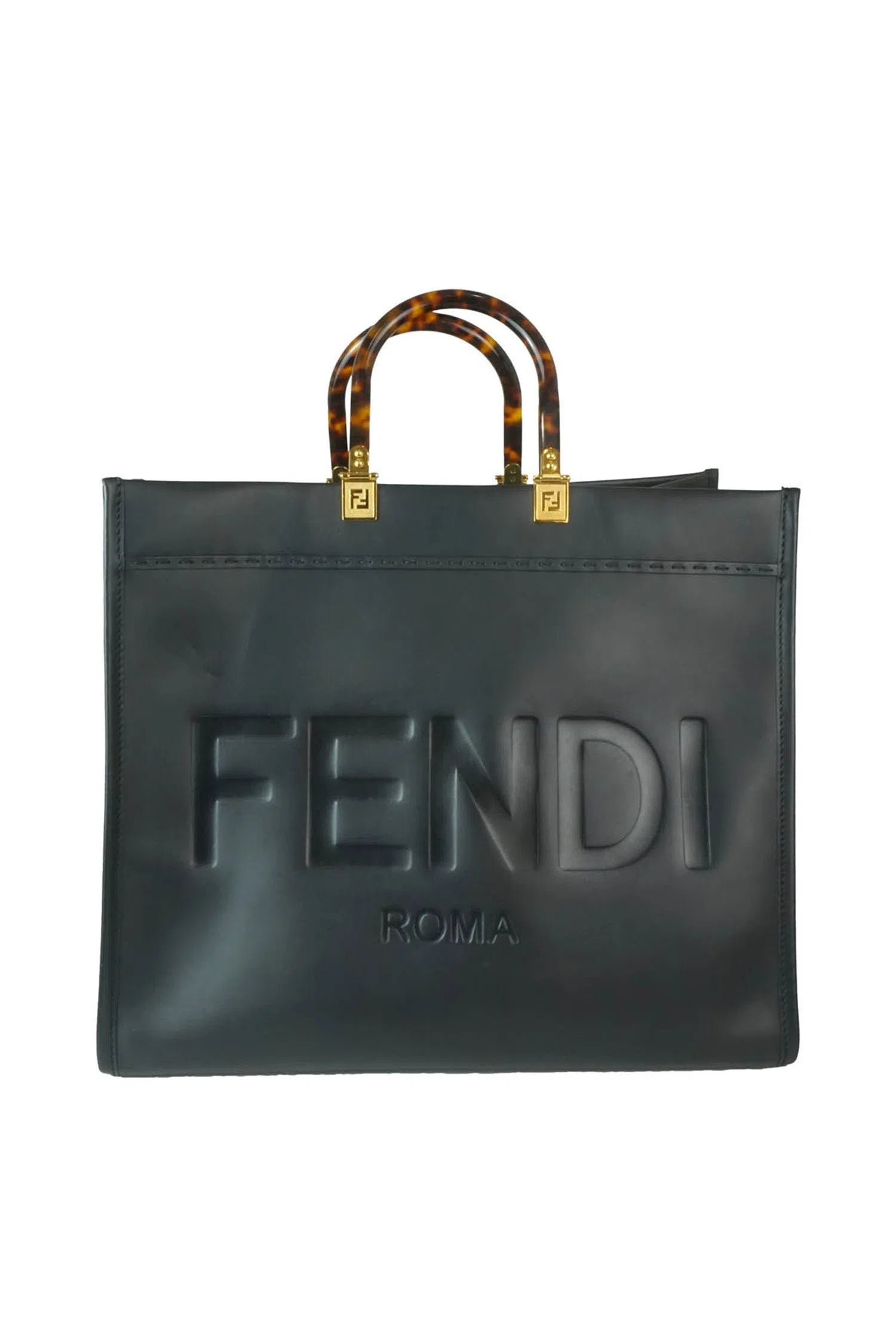 Fendi Large Sunshine Shopper Tote Bag Foxy Couture Carmel