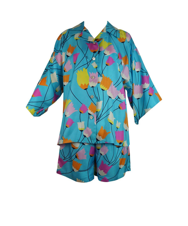 Gucci x Ken Scott Tulip Shirt and Shorts Set - Foxy Couture Carmel