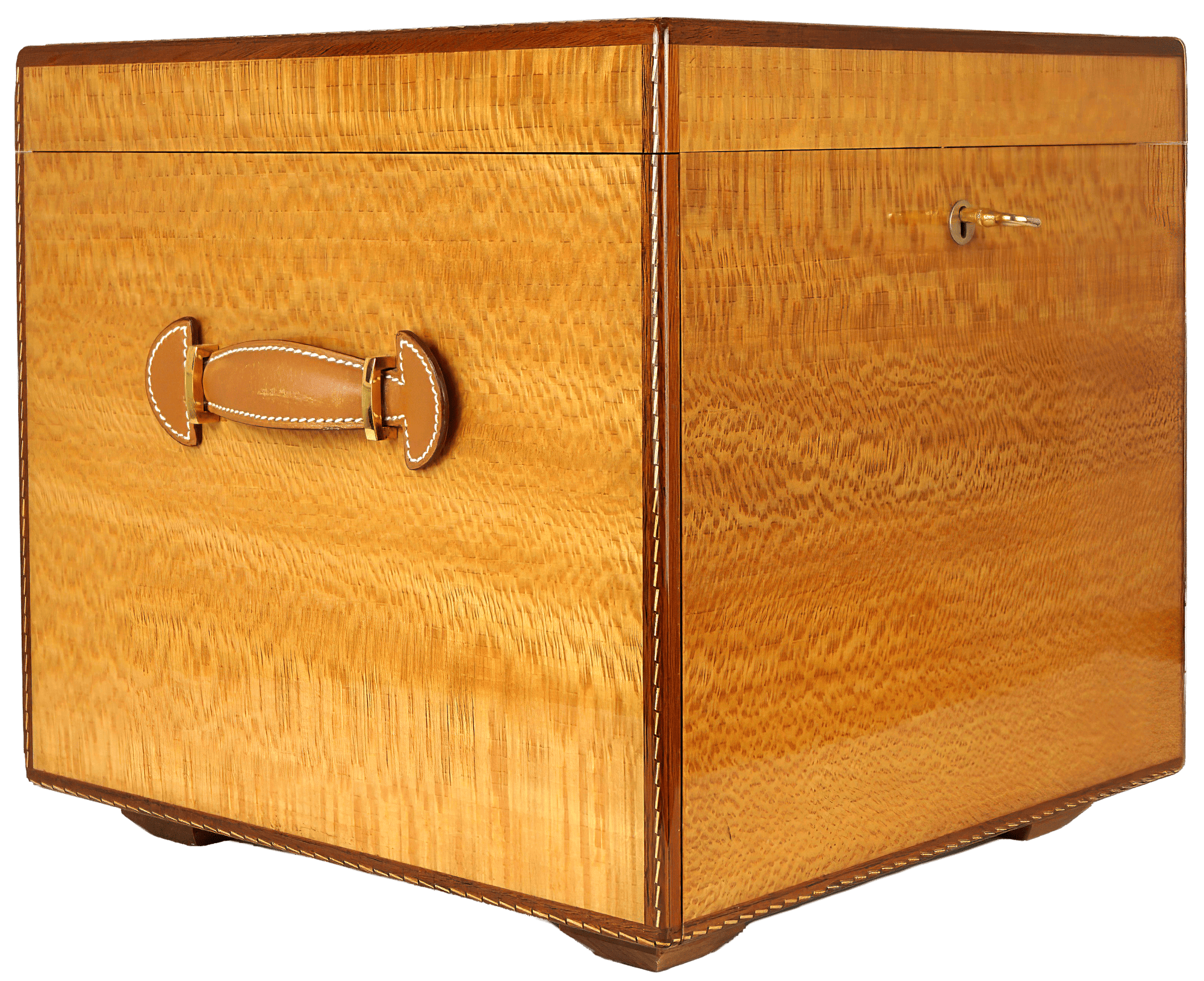 Hermès Bespoke Birdseye Maple Scarf Storage Trunk