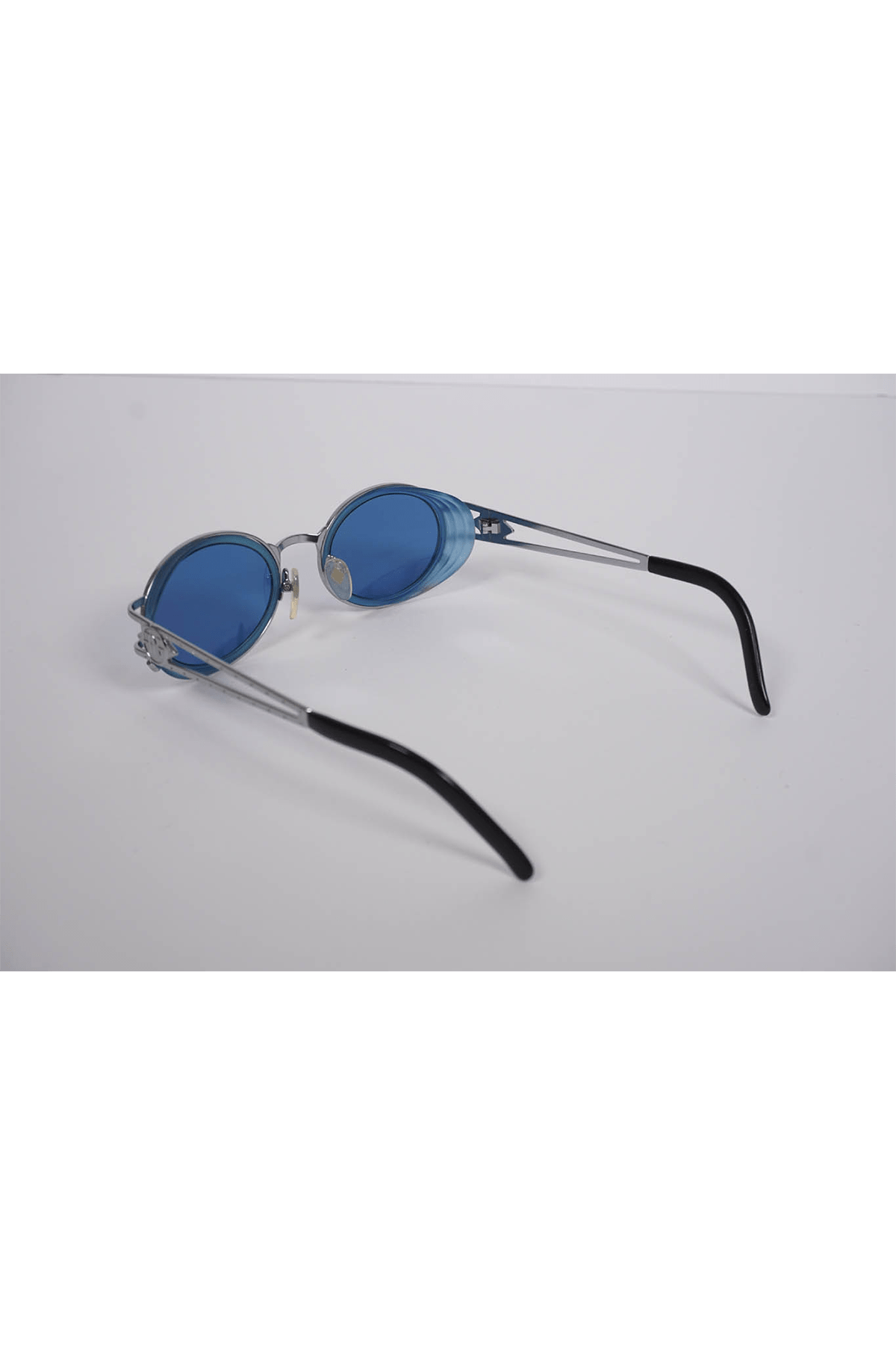 Jean Paul Gaultier Y2K Cyber Futurist Blue Lense Glasses 90's