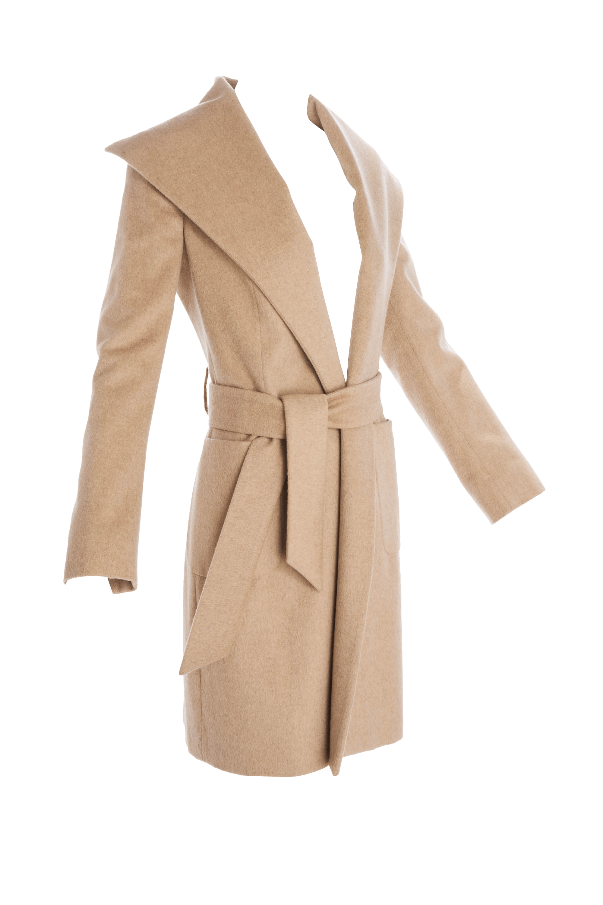 Kiton Beige Double Face Cashmere Coat - Foxy Couture Carmel