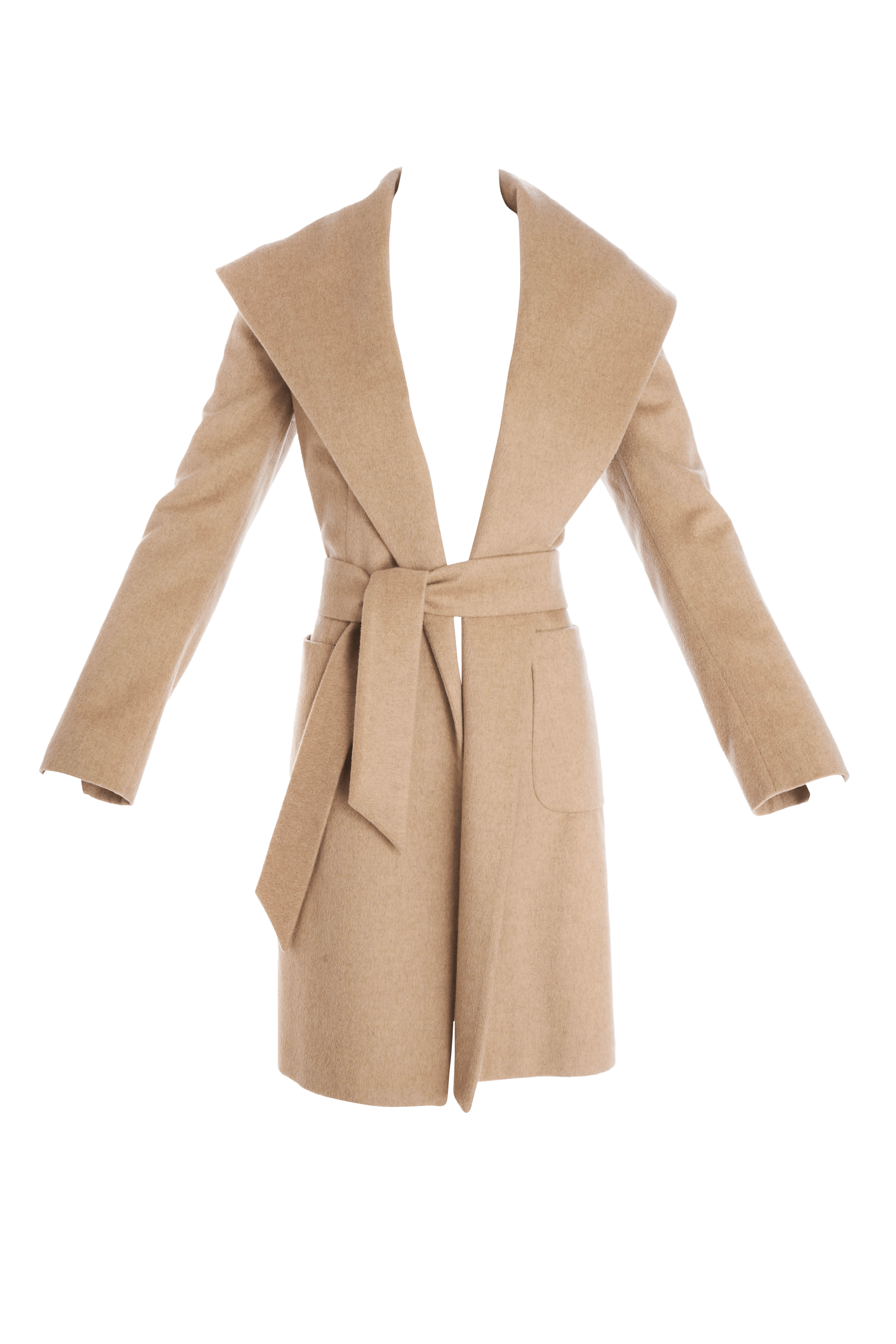 Kiton Beige Double Face Cashmere Coat