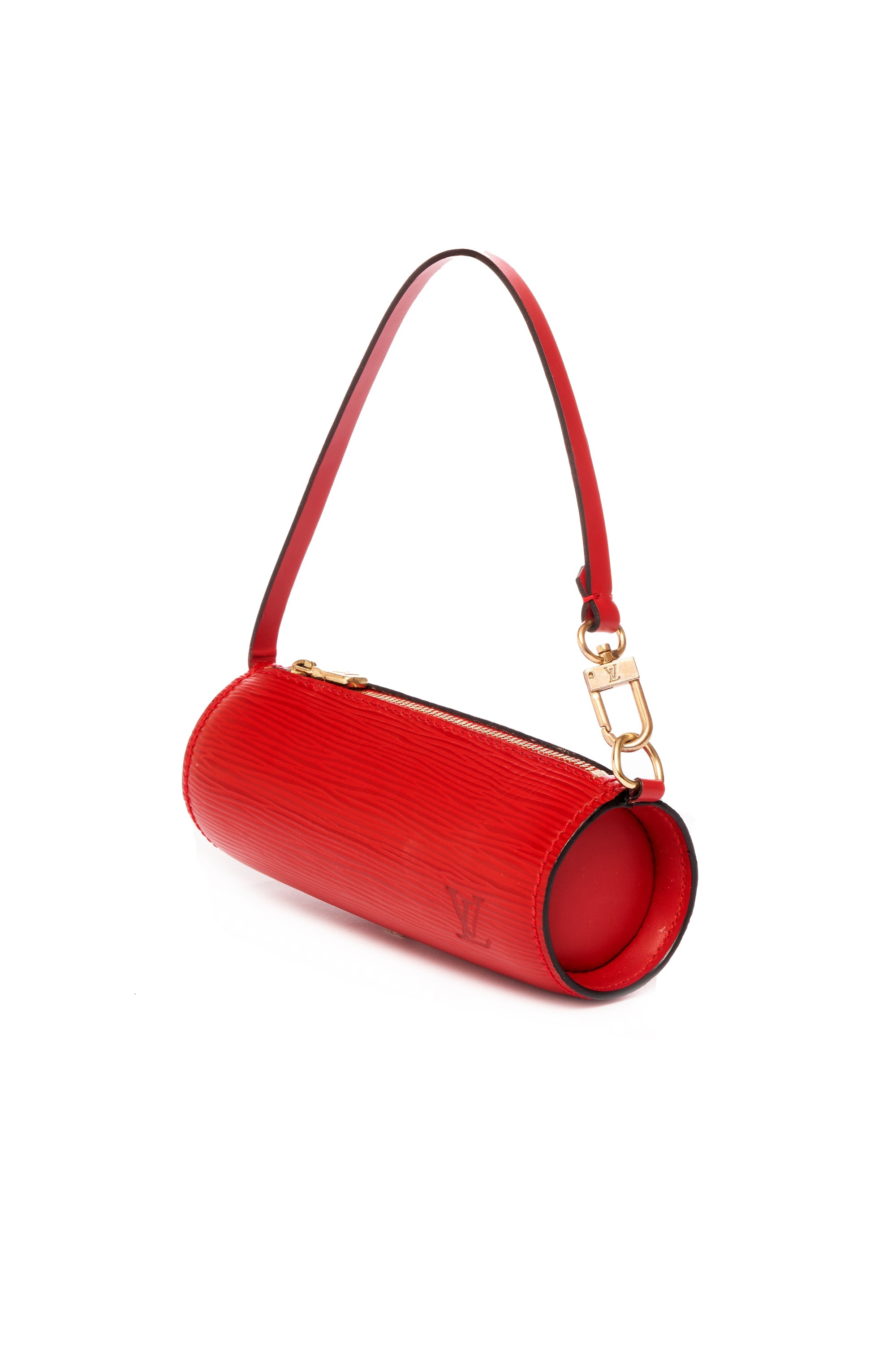 Louis Vuitton Red Epi Papillon Purse and Mini Set