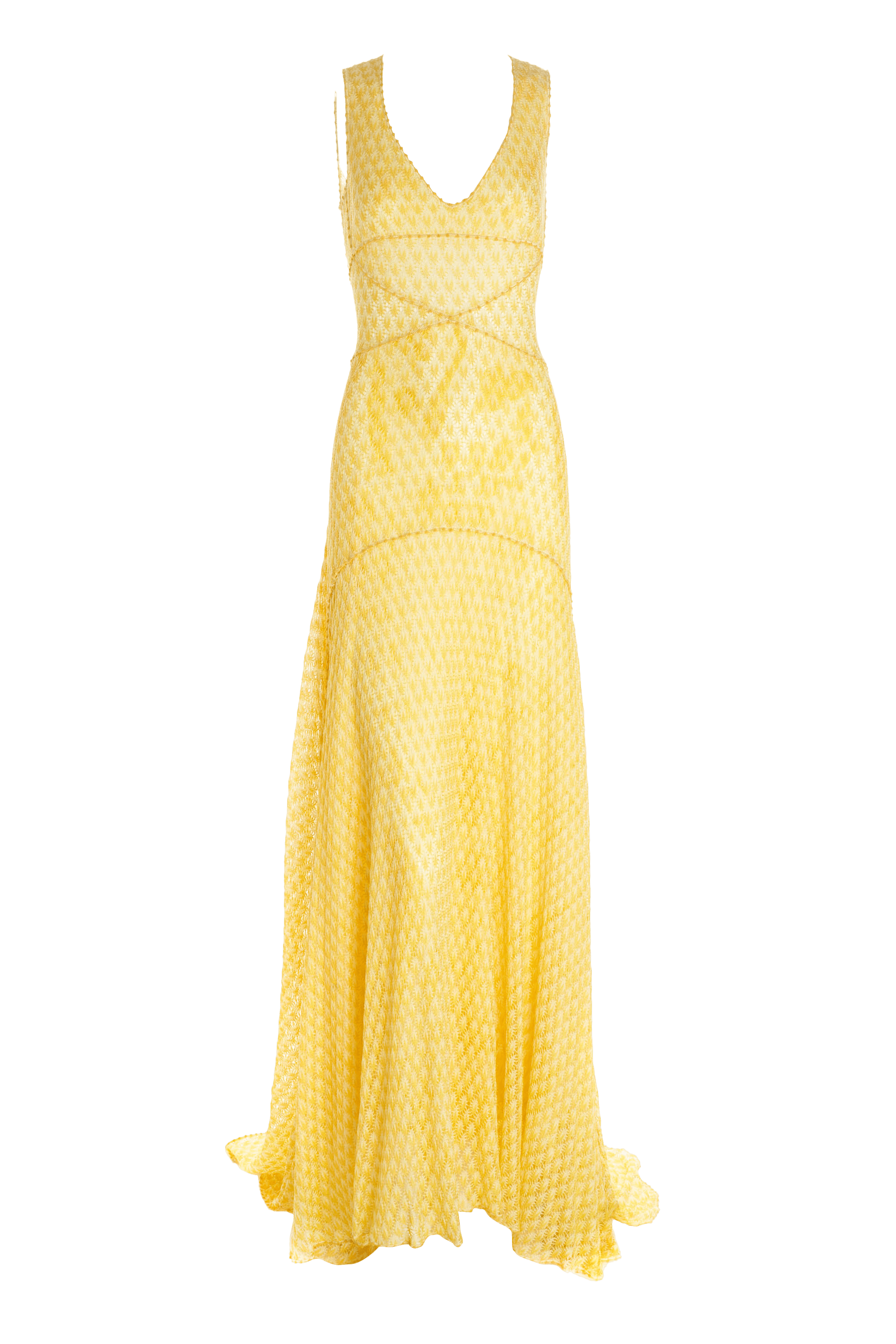 Missoni Yellow Gown Size 40