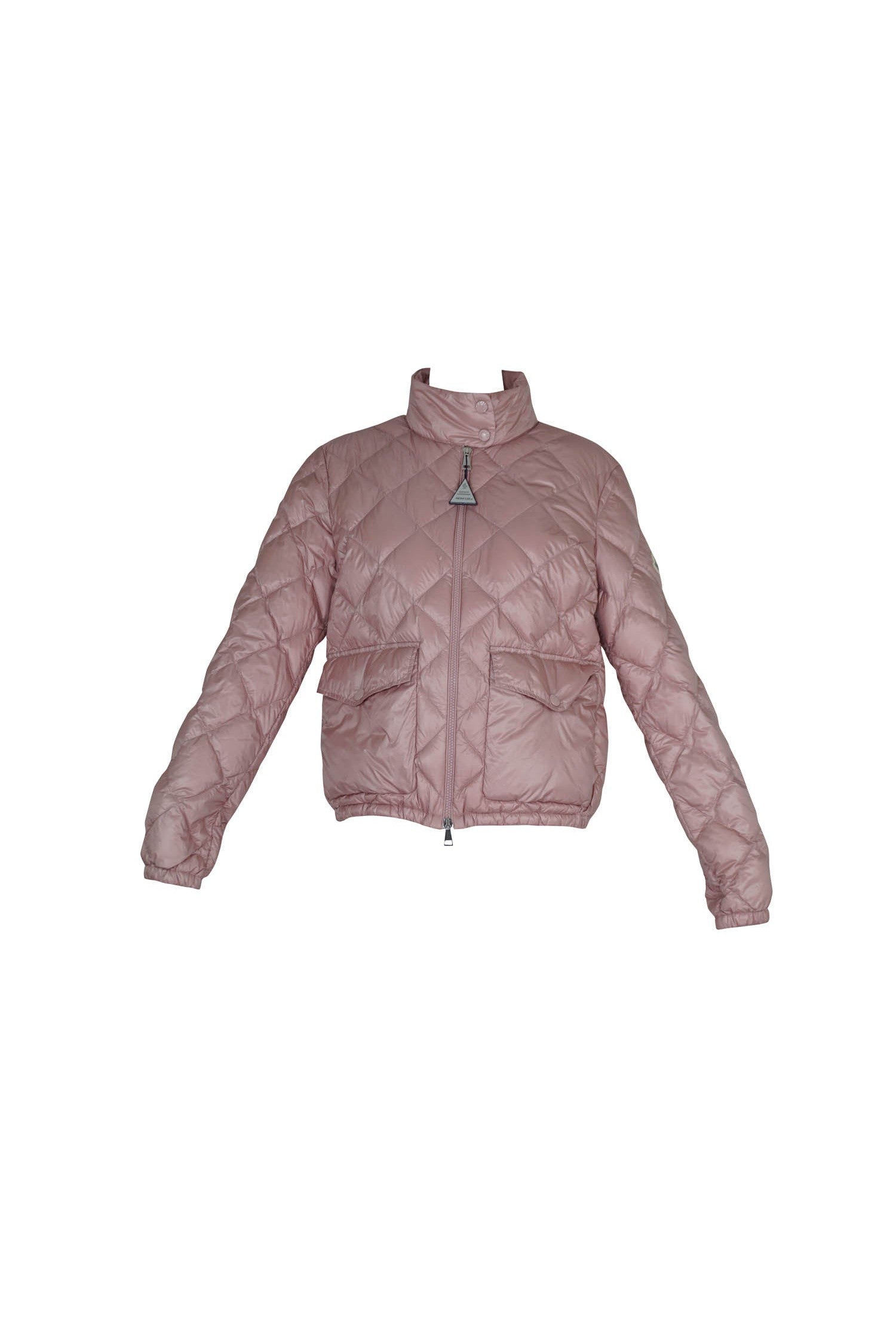 Moncler Dusty Rose Technical Zip Jacket Sz 3/Medium - Foxy Couture Carmel