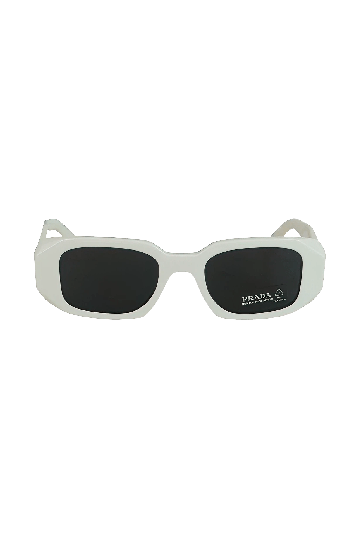 Prada NIB Talc White Sunglasses - Foxy Couture Carmel