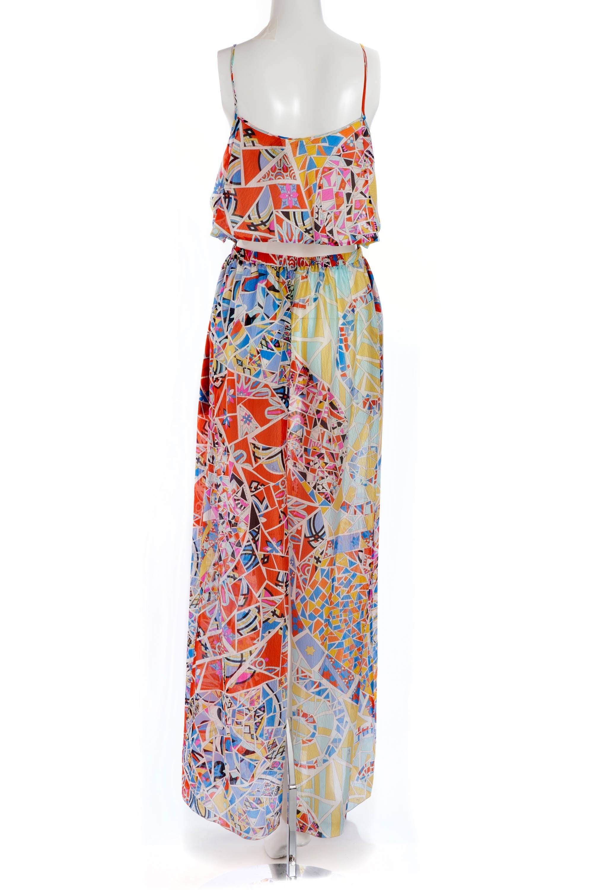 Pucci Multicolor Geometric Maxi Dress