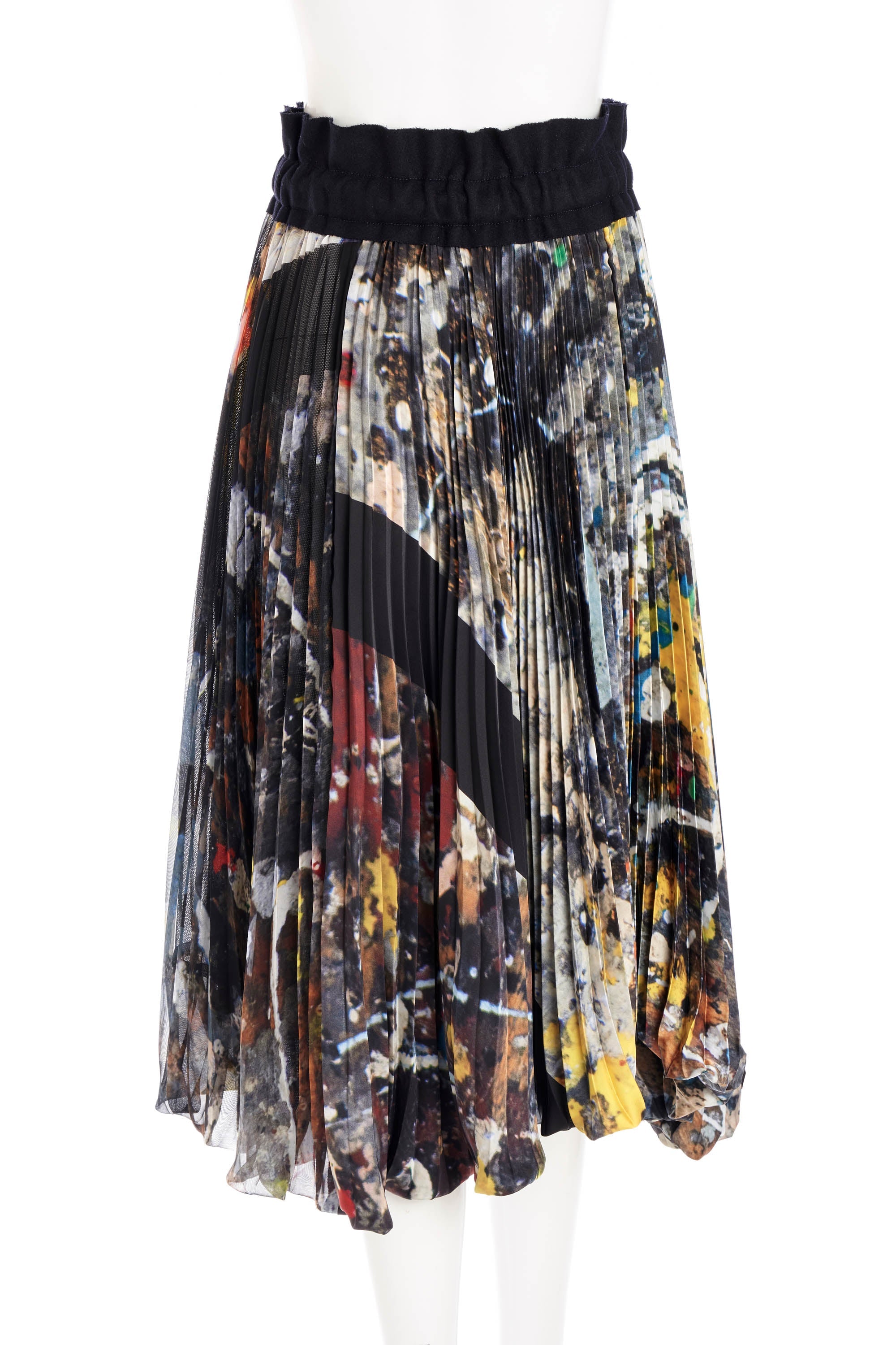 Sacai Pleated Jackson Pollock Skirt