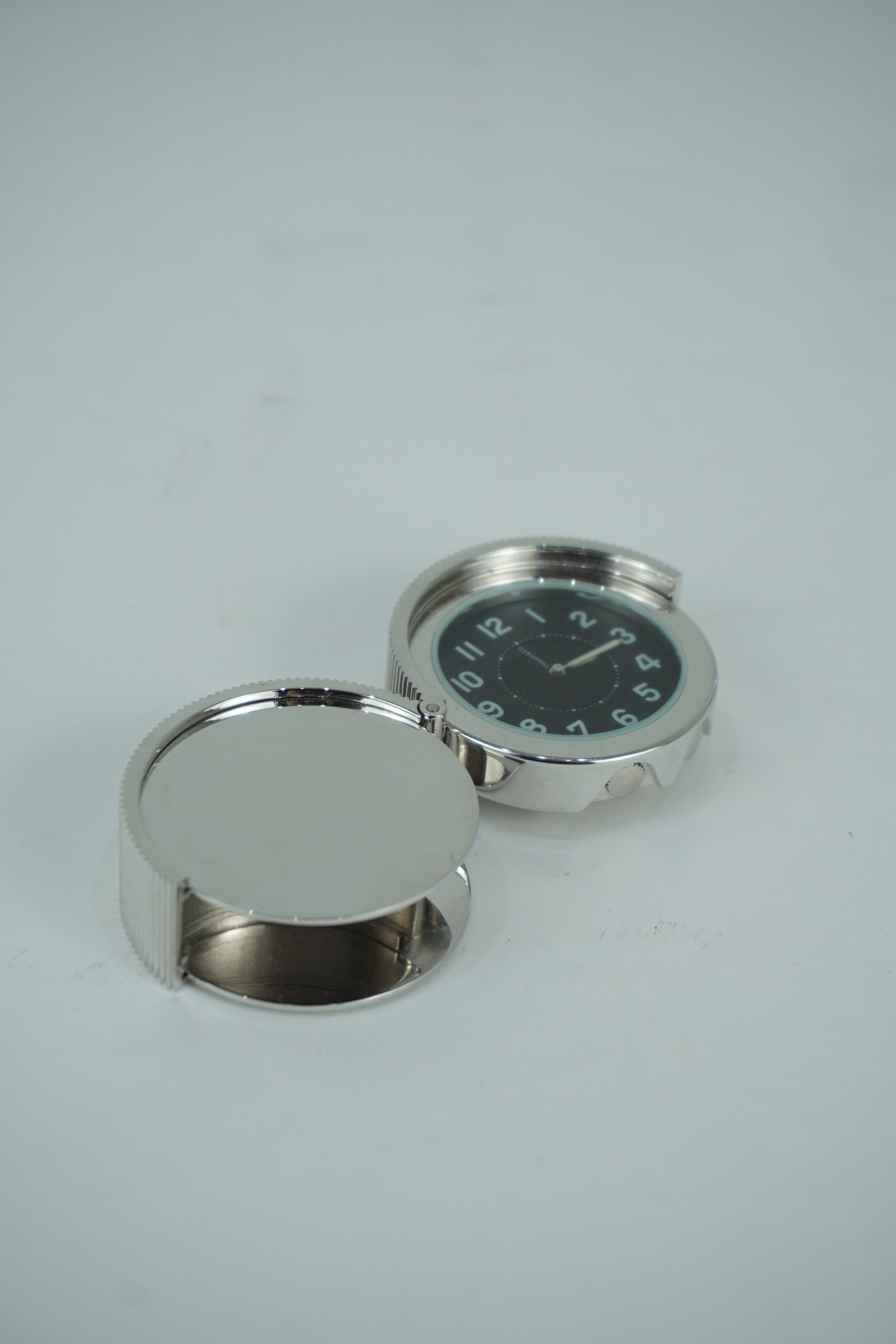 Tiffany & Co. Sterling Silver Small Travel Clock NIB