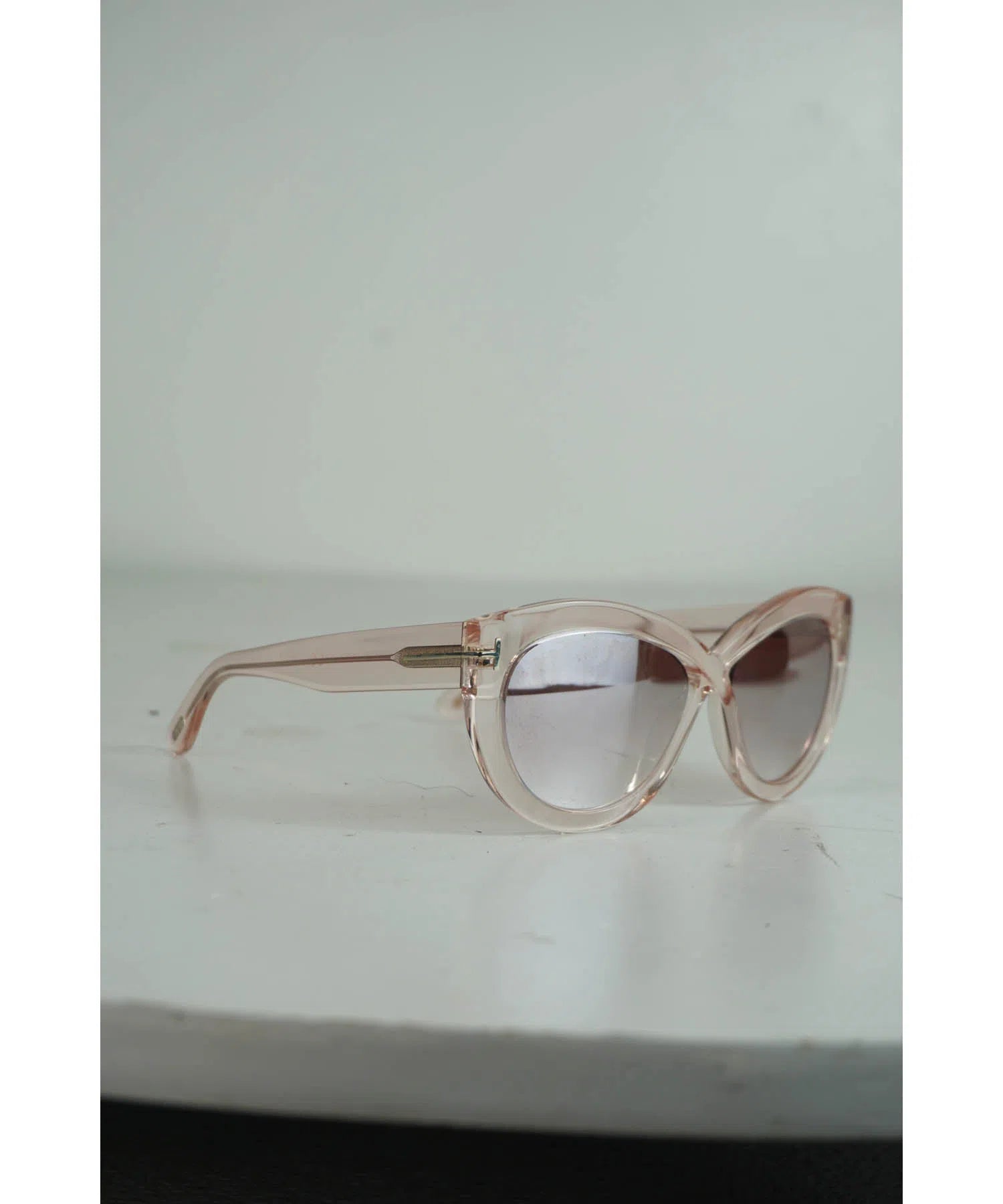 Tom Ford Pink Mirrored Cat Eye Sunglasses