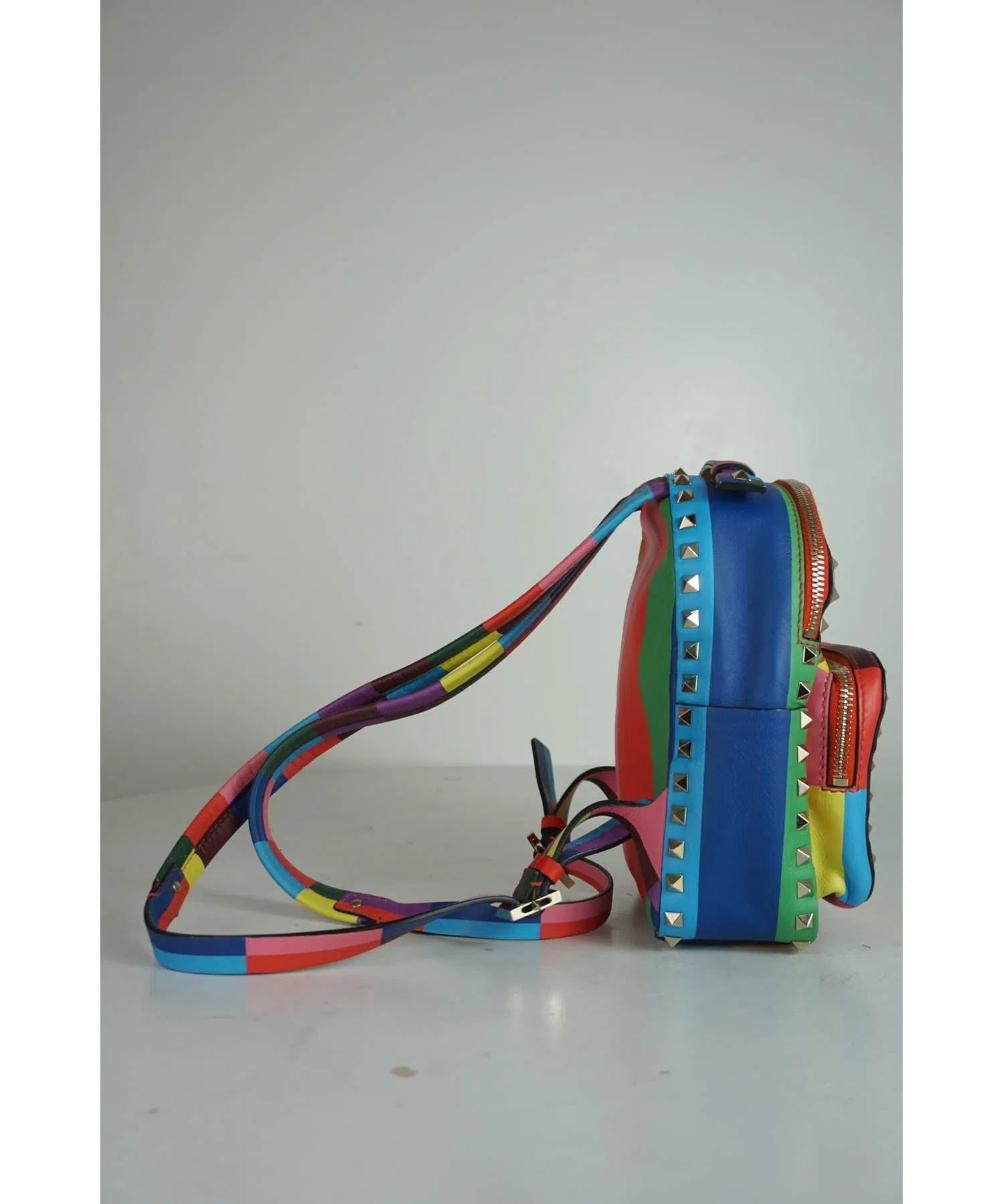 Valentino Mini Rainbow Rockstud Backpack 2015