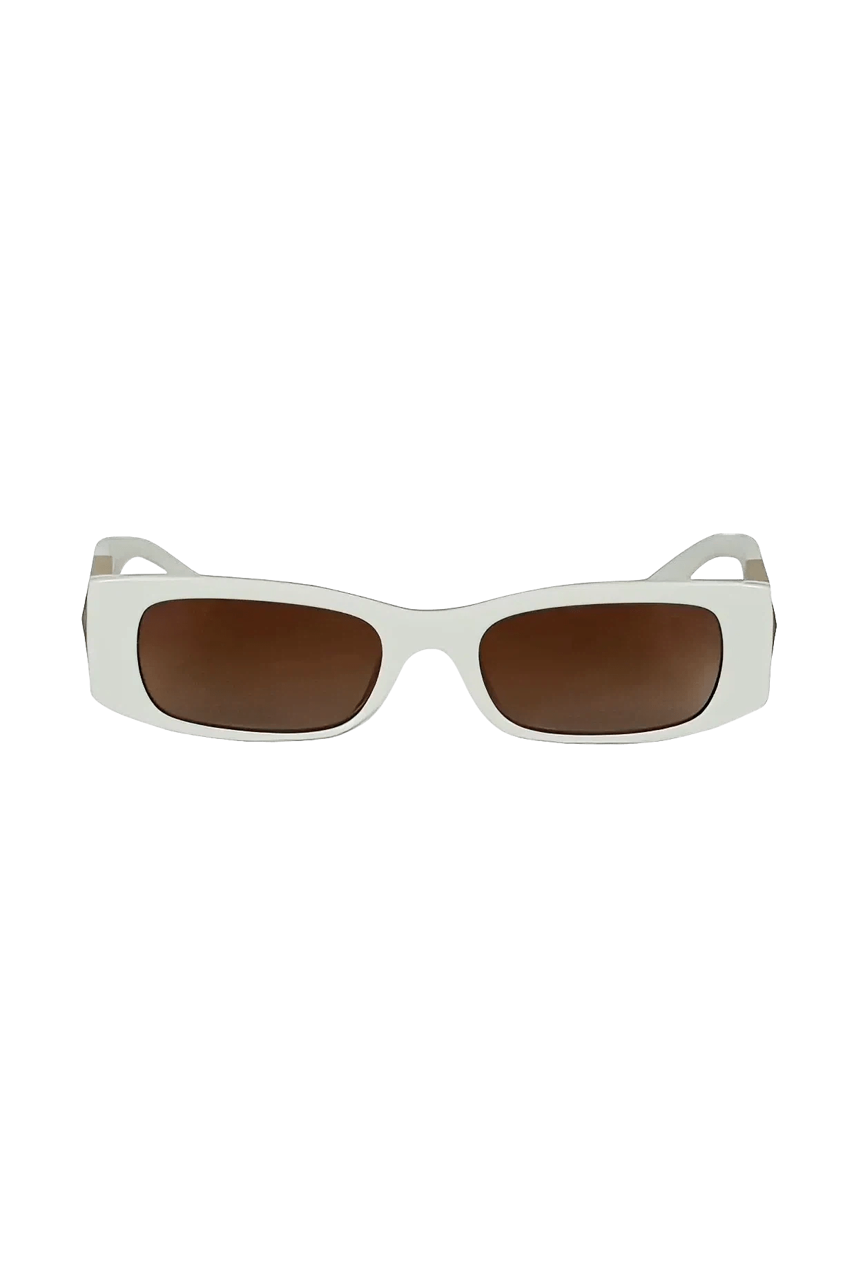Valentino White Roman Stud Sunglasses