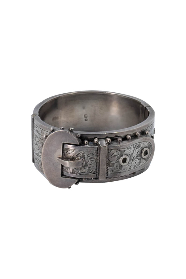 Victorian Sterling Silver Buckle Bracelet Love Bracelet  display picture 3