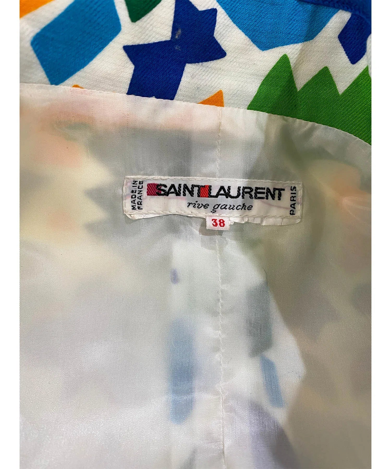 Yves Saint Laurent Rive Gauche Vintage Geometric Jacket