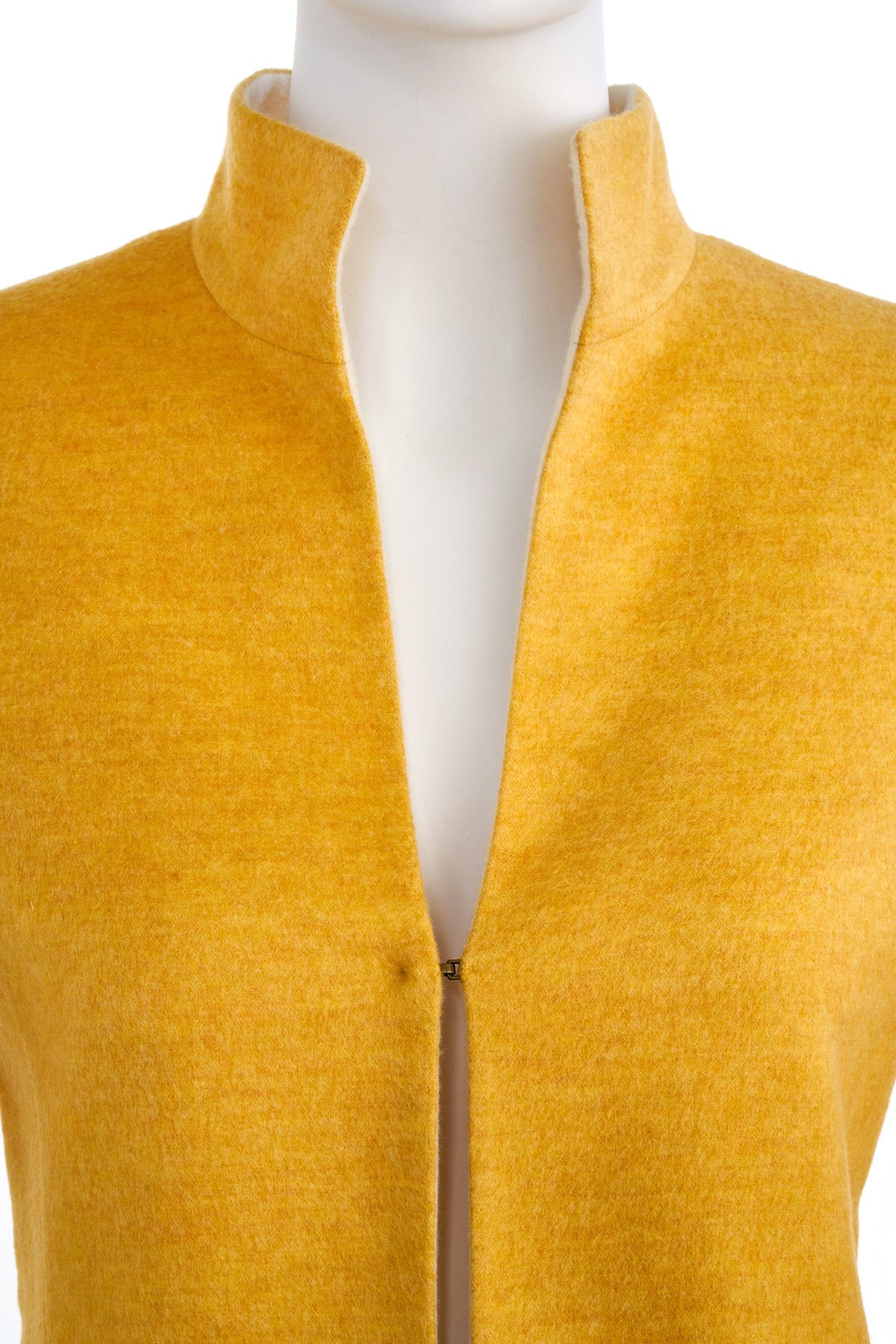 Akris Yellow Saffron Cashmere Jacket Size 4