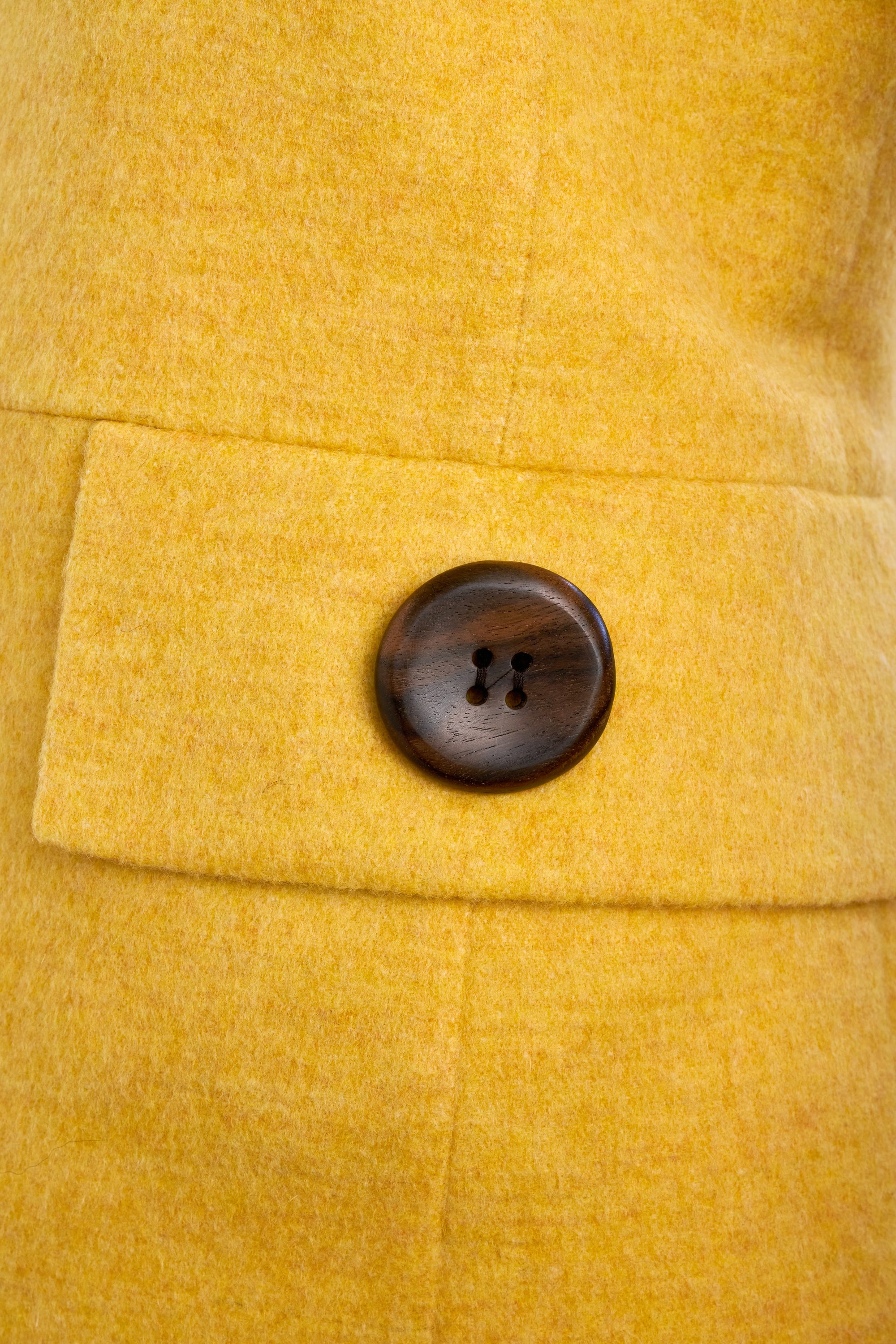 Akris Yellow Saffron Cashmere Jacket Size 4