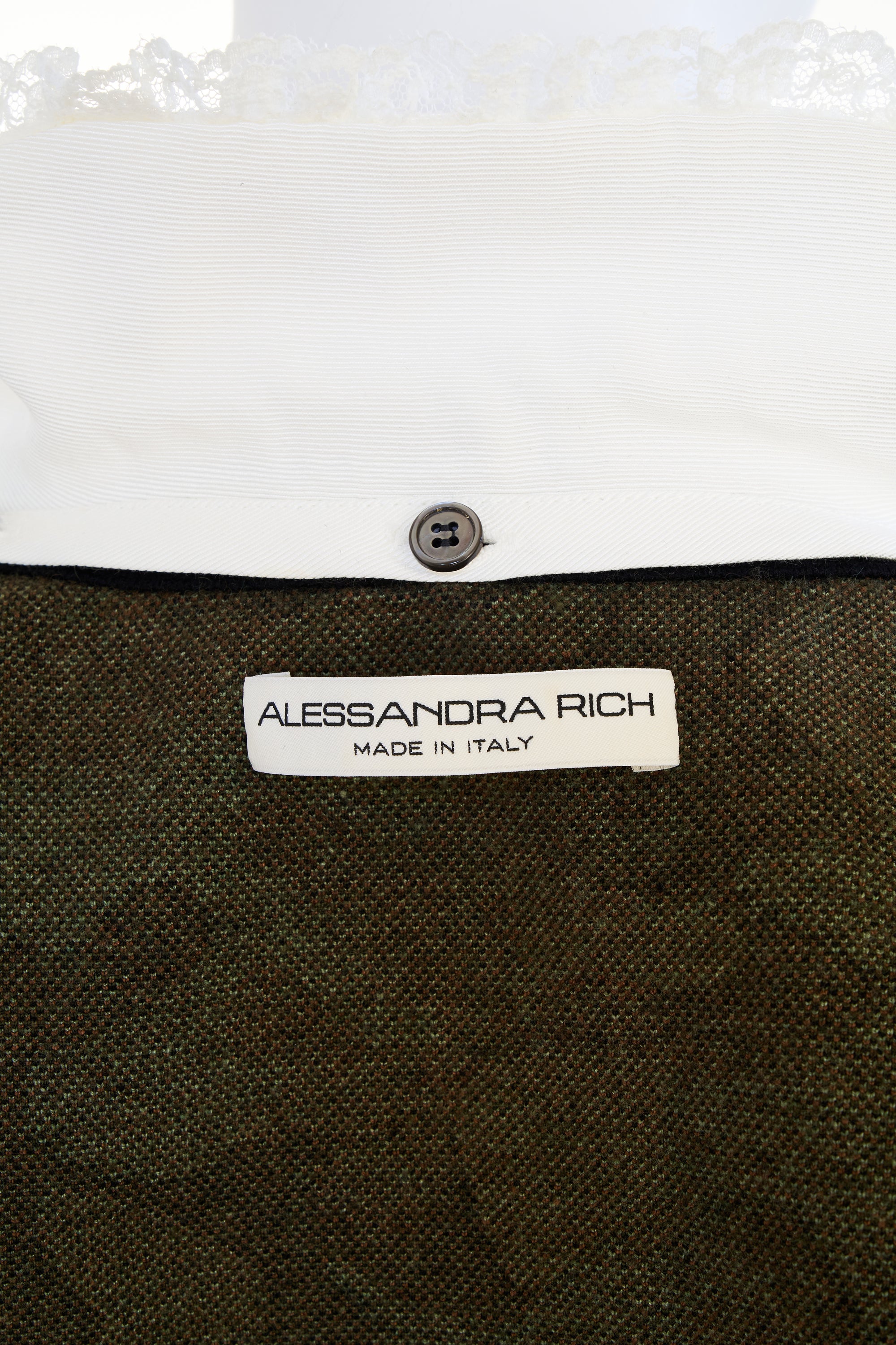 Allesandra Rich Camouflage Cropped Sweater