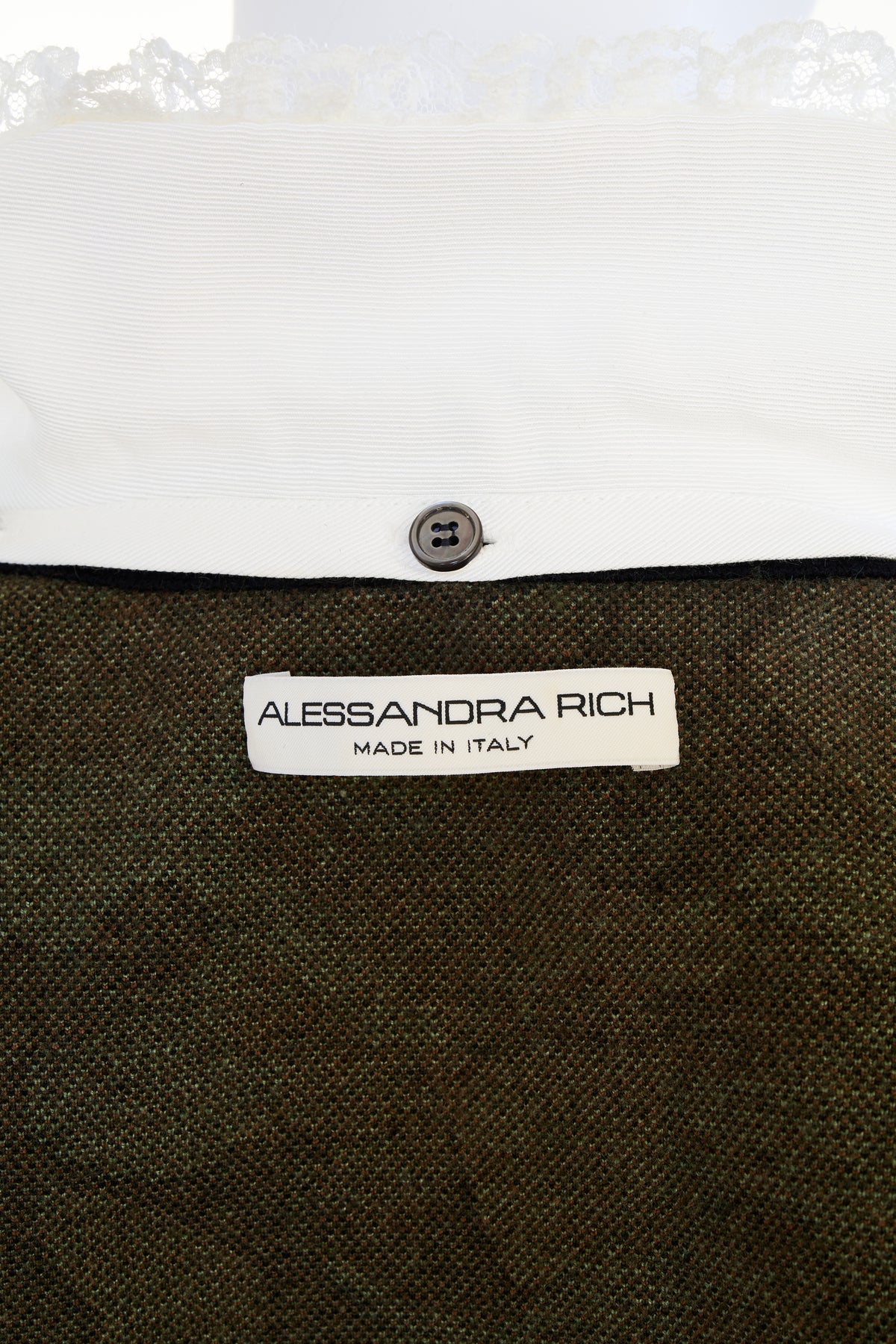 Allesandra Rich Camouflage Cropped Sweater