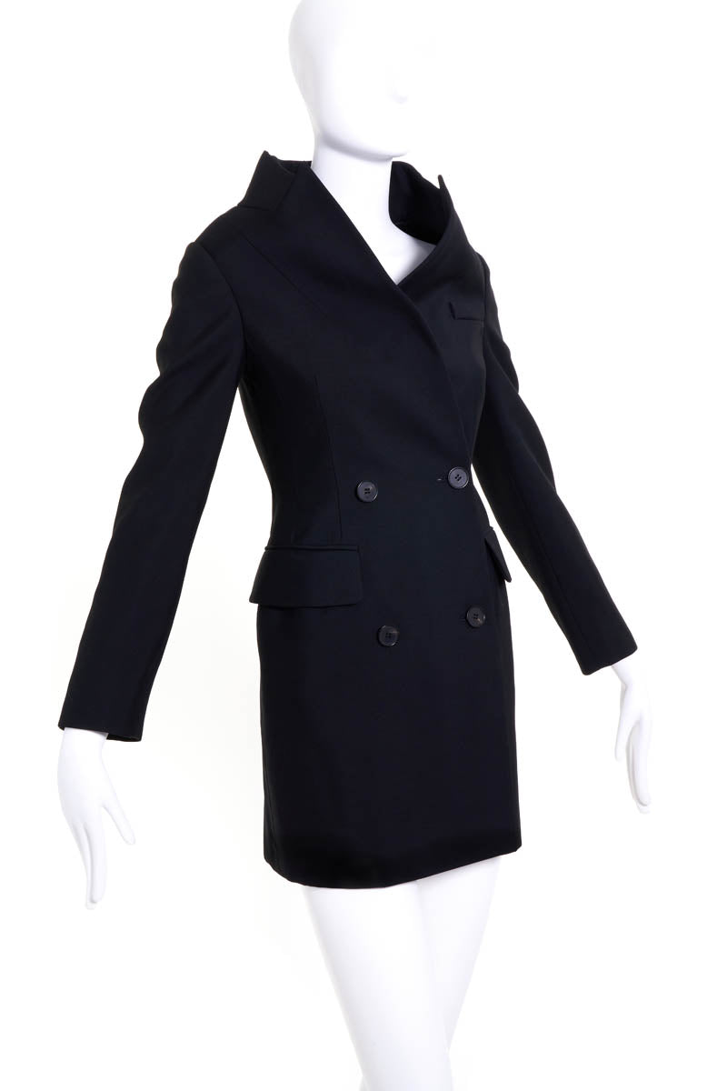 Alexander McQueen Black Jacket Dress Size 38
