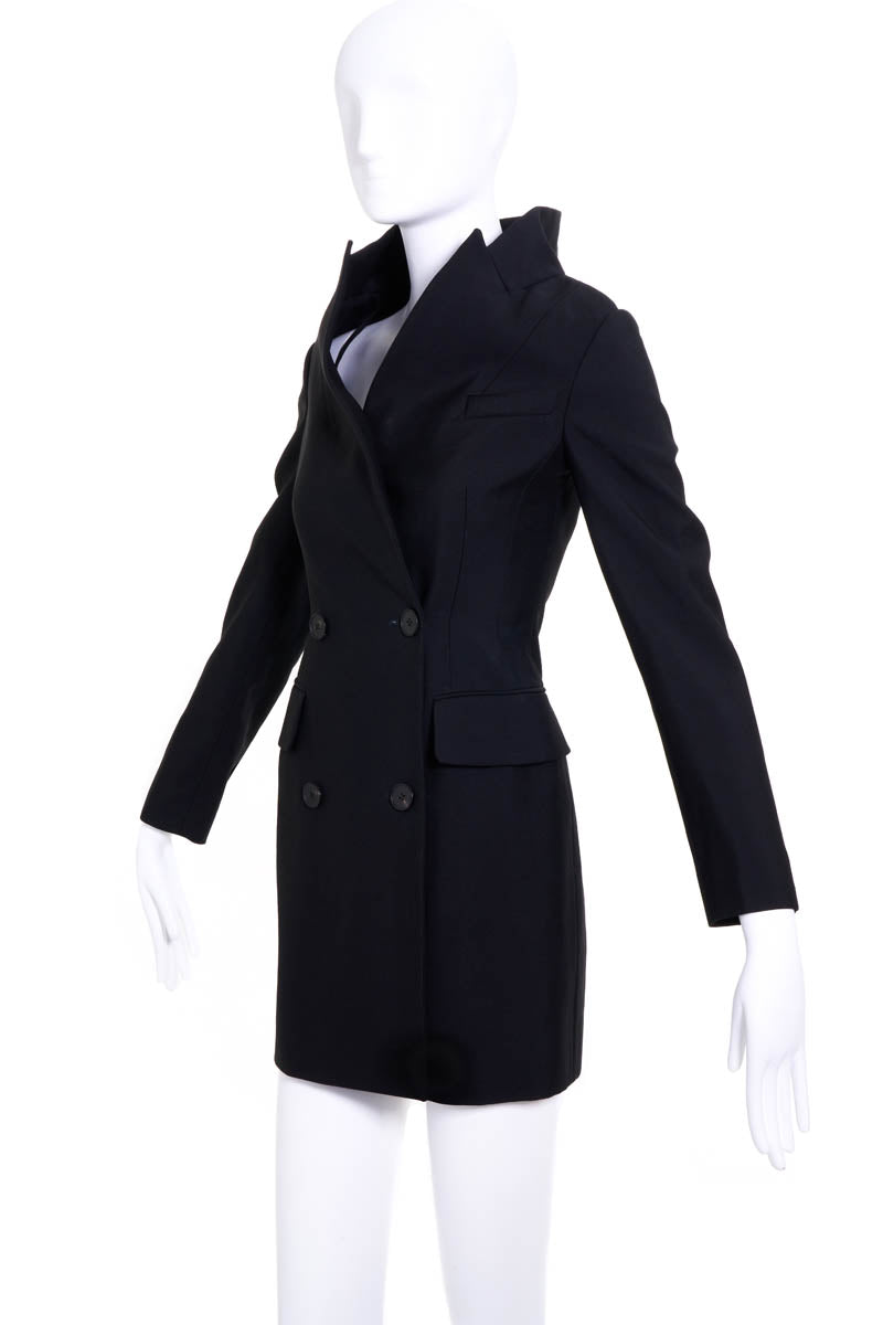 Alexander McQueen Black Jacket Dress Size 38