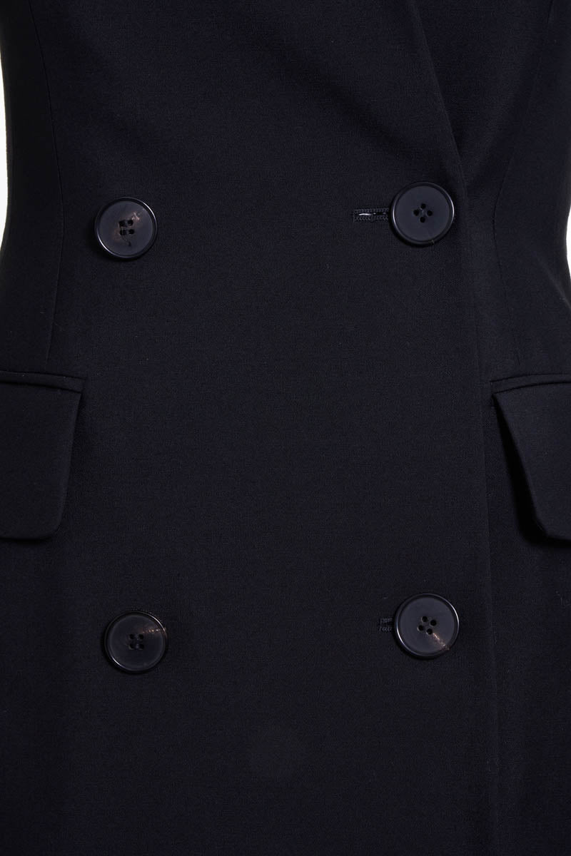 black alexander mcqueen coat dress Givenchy by Alexander McQueen Black Structured Evening Coat Dress, FW 1998
