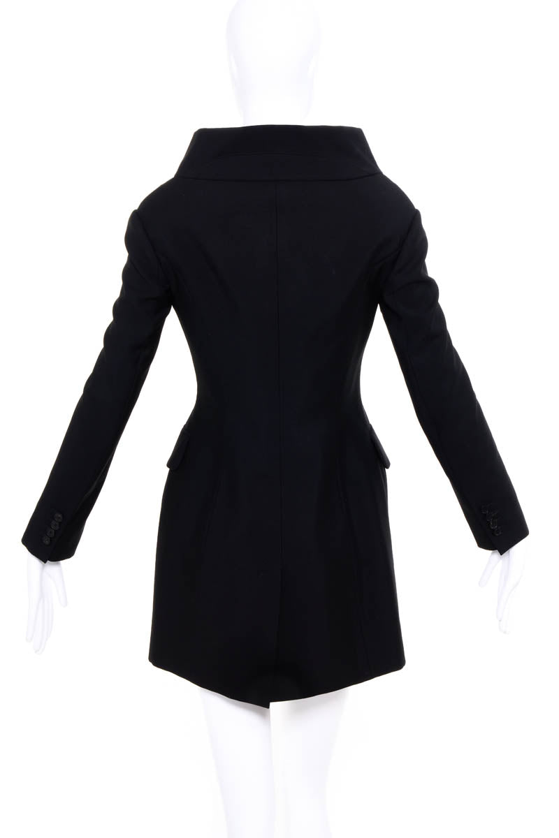 Alexander McQueen Black Jacket Dress Size 38