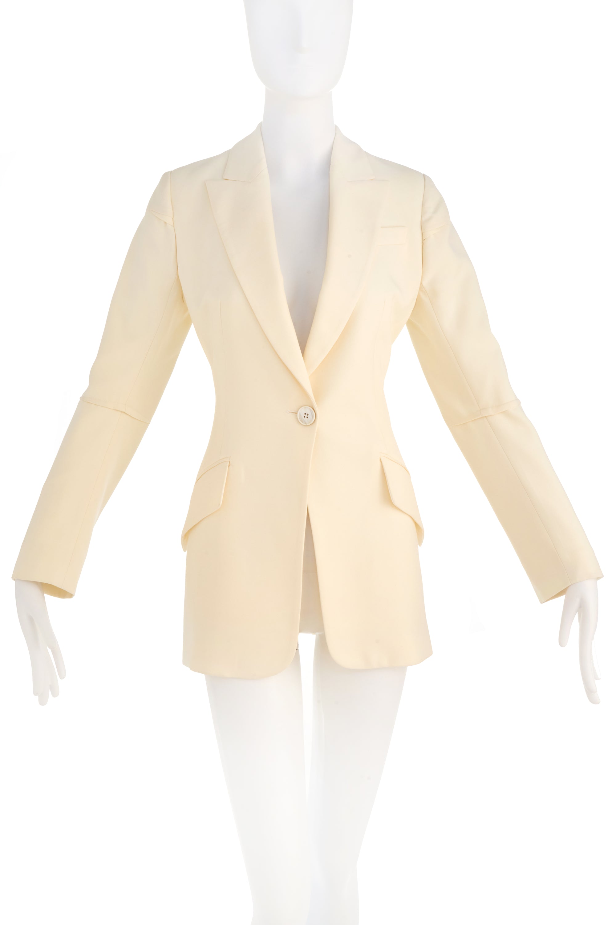 Alexander McQueen Cream Pant Suit Size 42/6