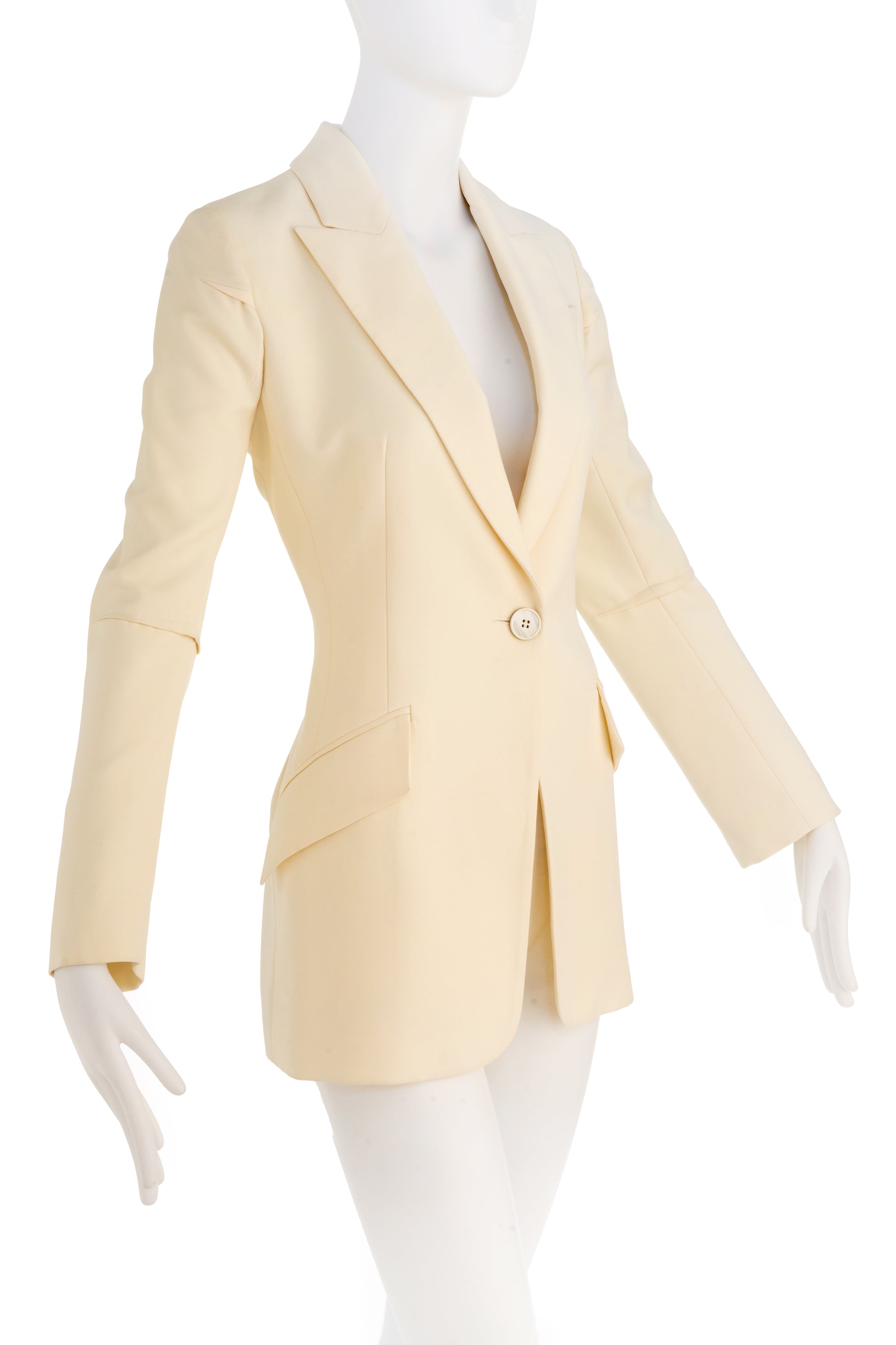 Alexander McQueen Cream Pant Suit Size 42/6