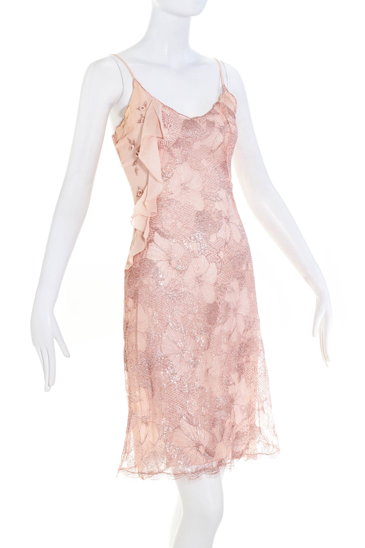 Blumarine Light Pink Lace Dress Size 38