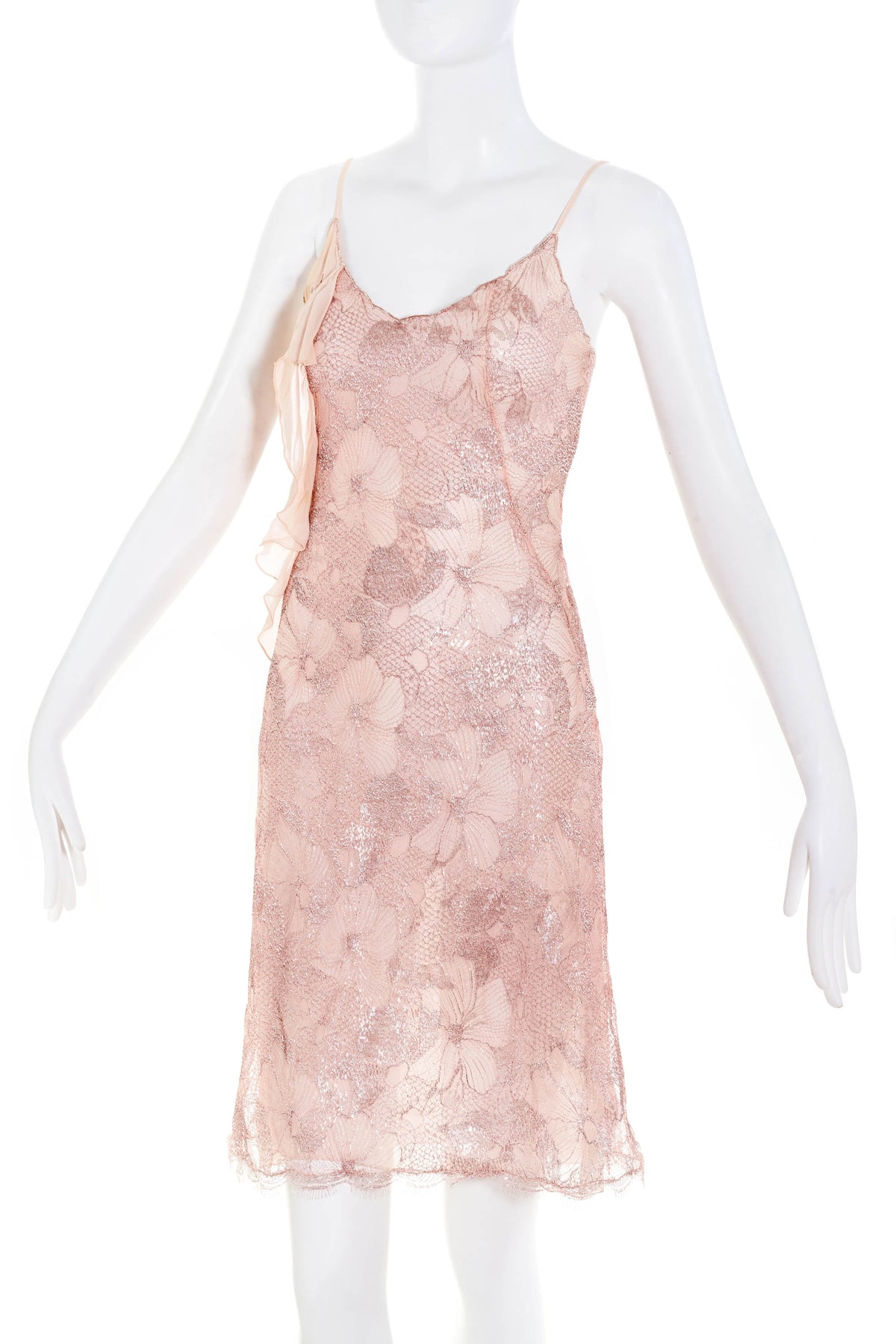 Blumarine Light Pink Lace Dress Size 38