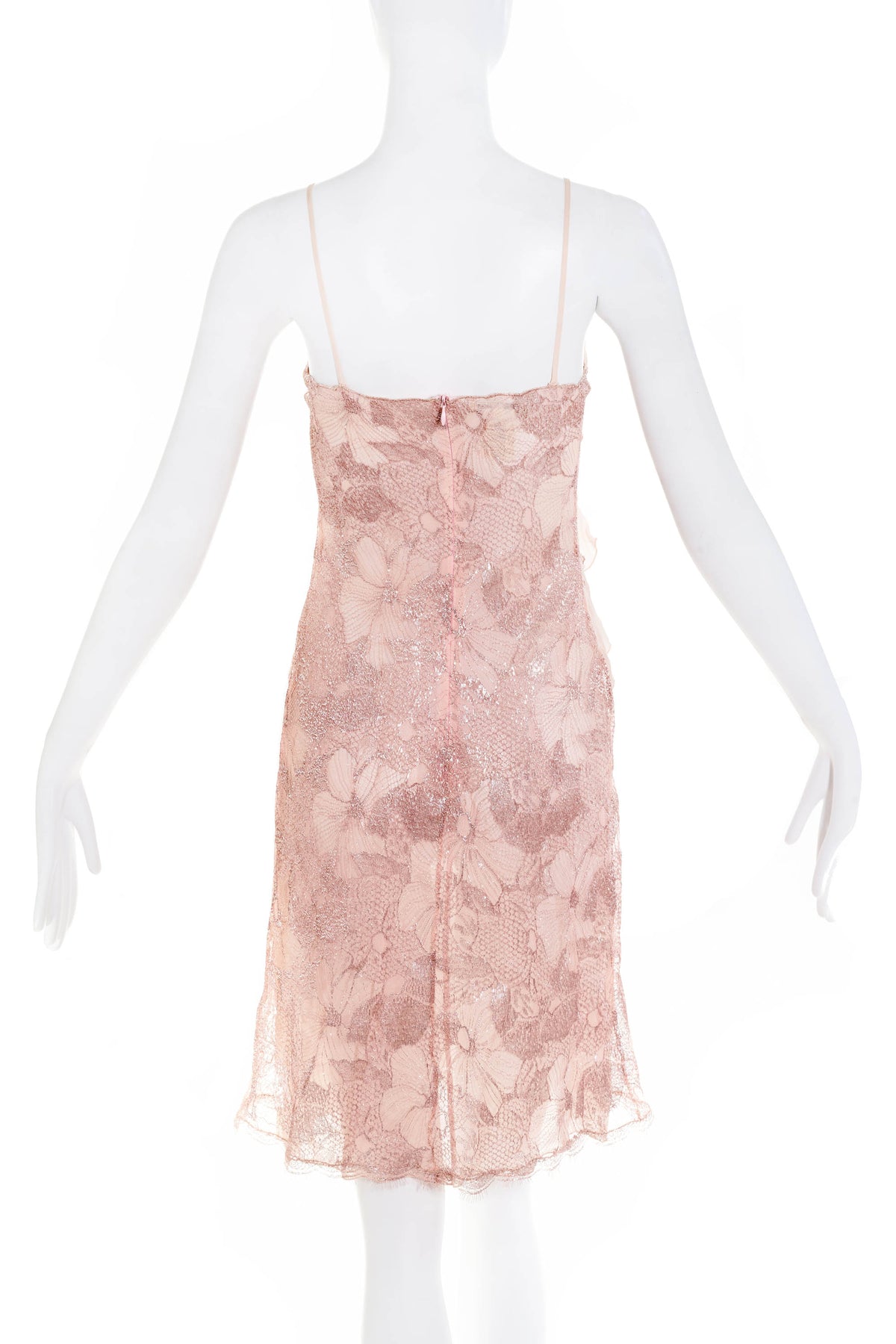 Blumarine Light Pink Lace Dress Size 38