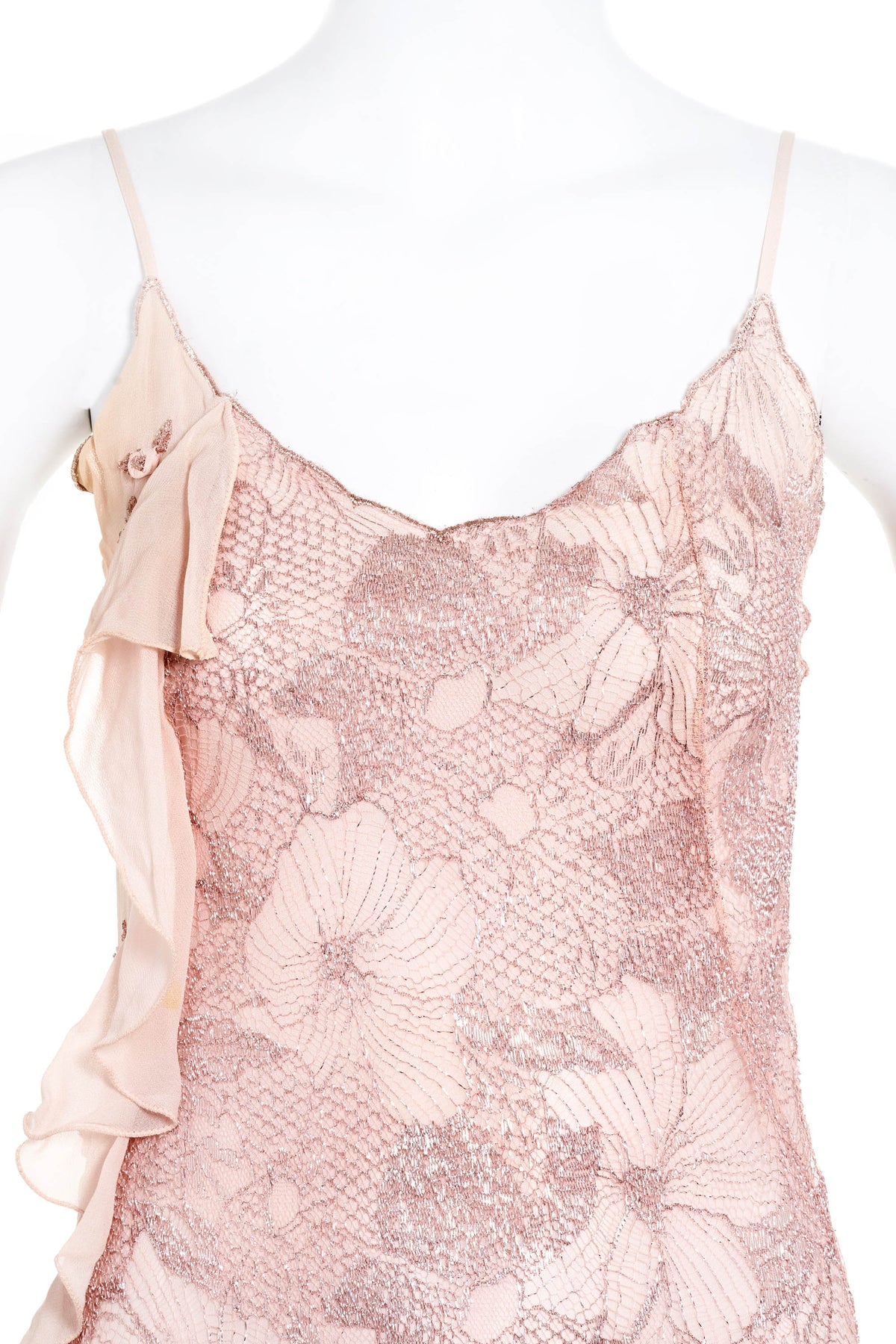 Blumarine Light Pink Lace Dress Size 38