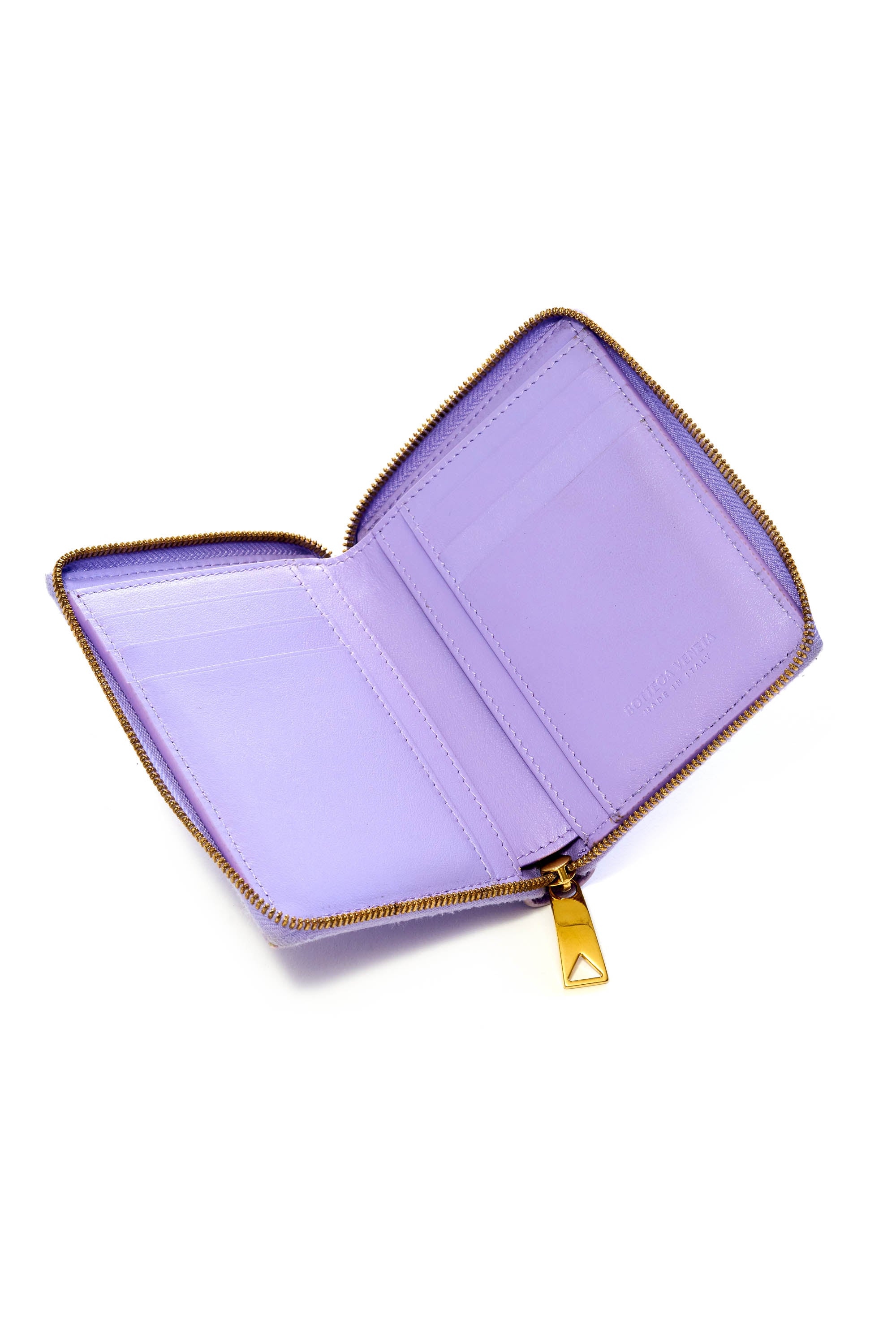 Bottega Veneta Lavender Zip Wallet