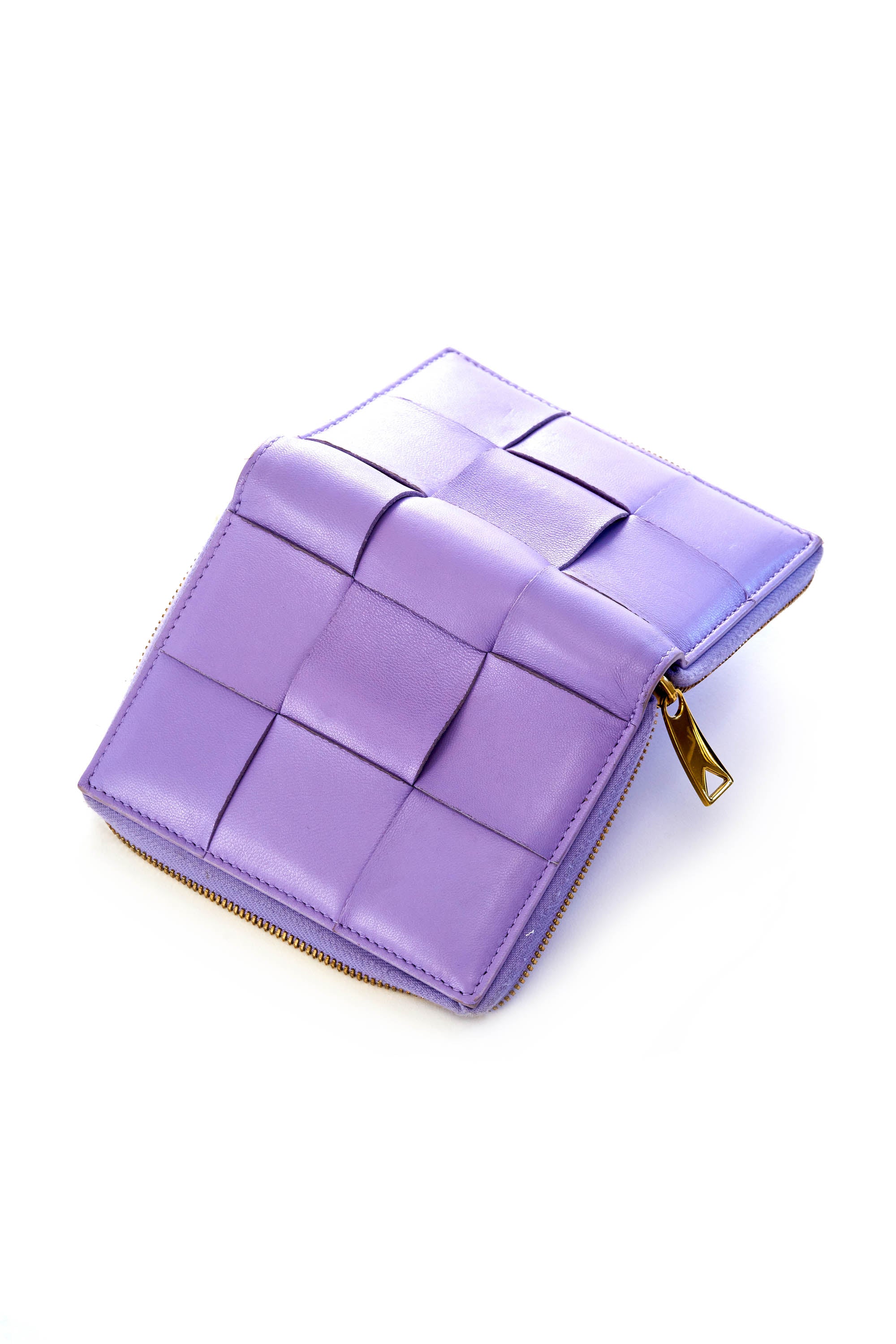 Bottega Veneta Lavender Zip Wallet