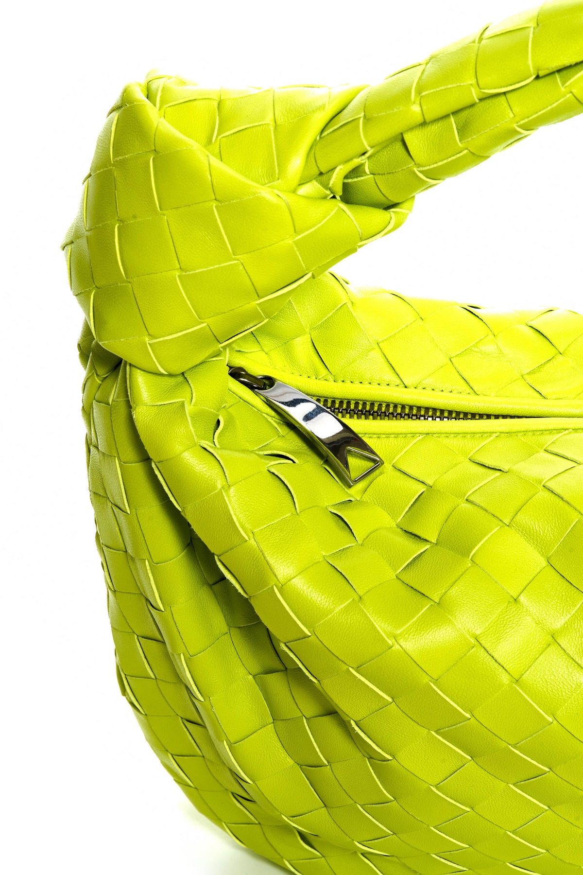 Bottega Veneta Acid Kiwi Intrecciato Teen Jodie Purse