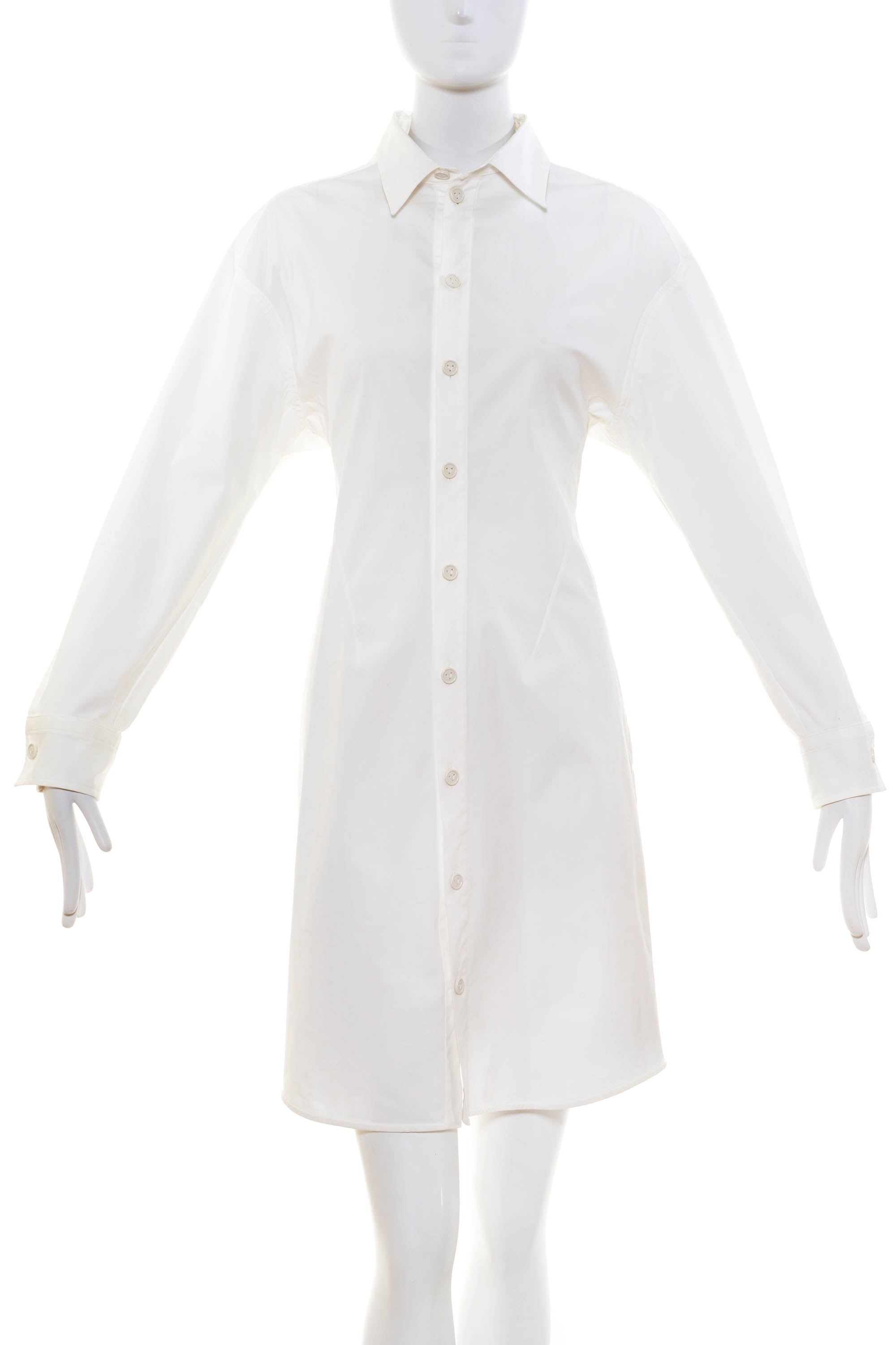 bottega veneta shirt dress Cotton canvas shirt dress in green - Bottega Veneta