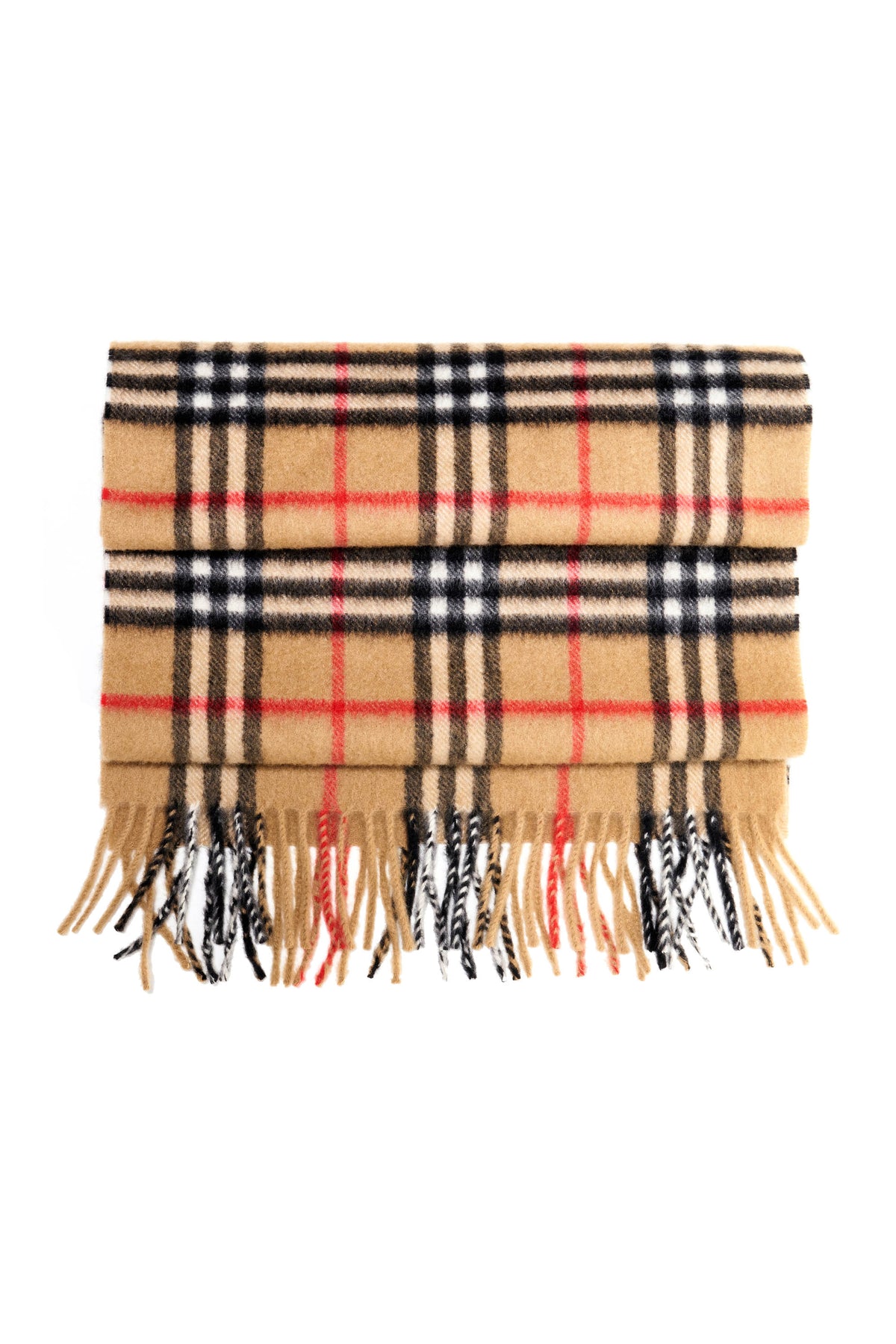 Burberry London Cashmere Nova Check Plaid Scarf