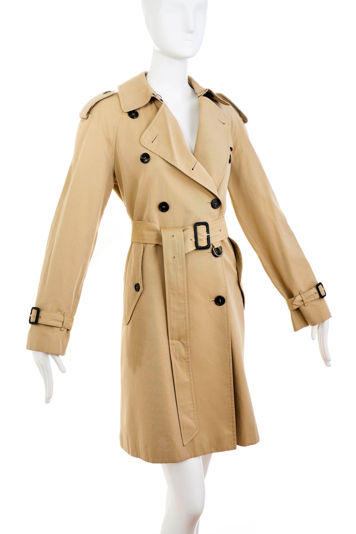 Burberry London Classic Belted Trench Coat Size 6