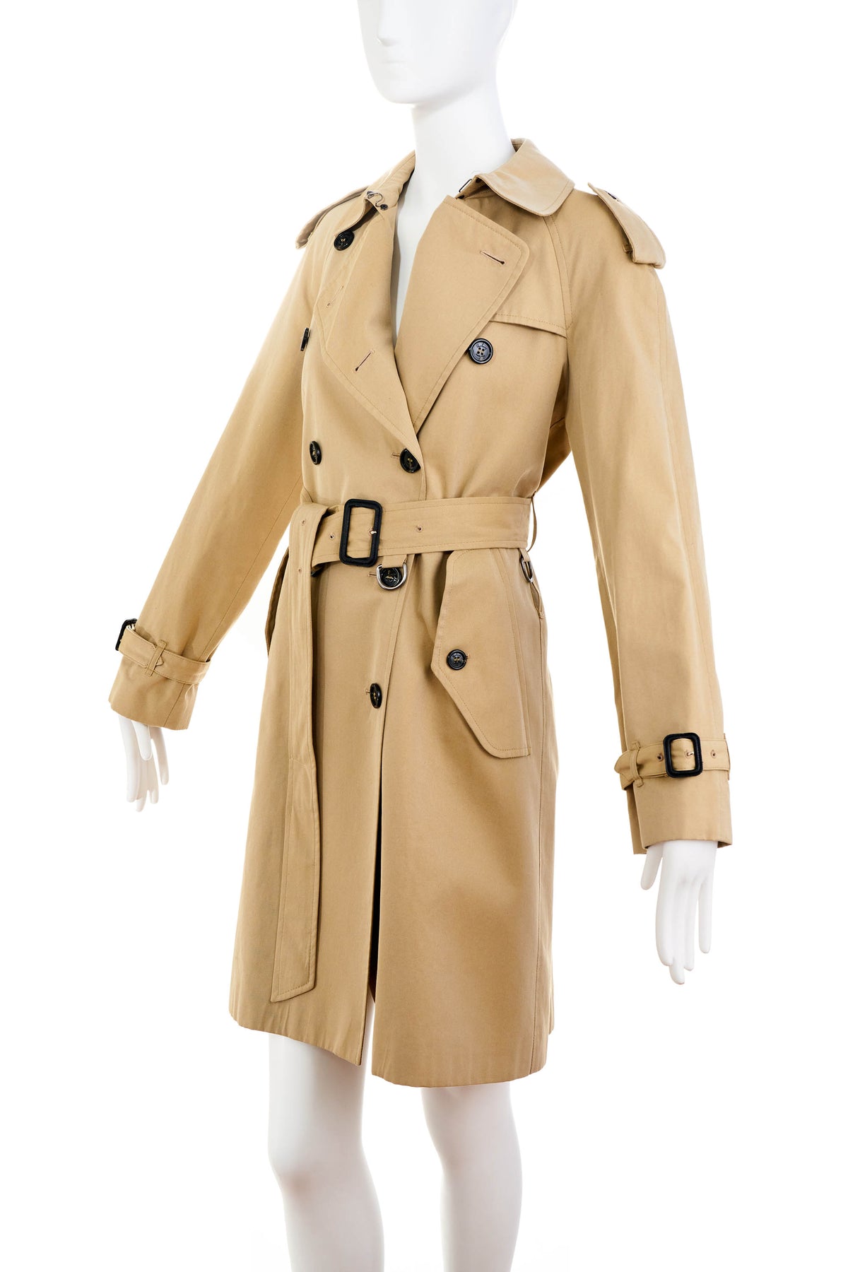 Burberry London Classic Belted Trench Coat Size 6