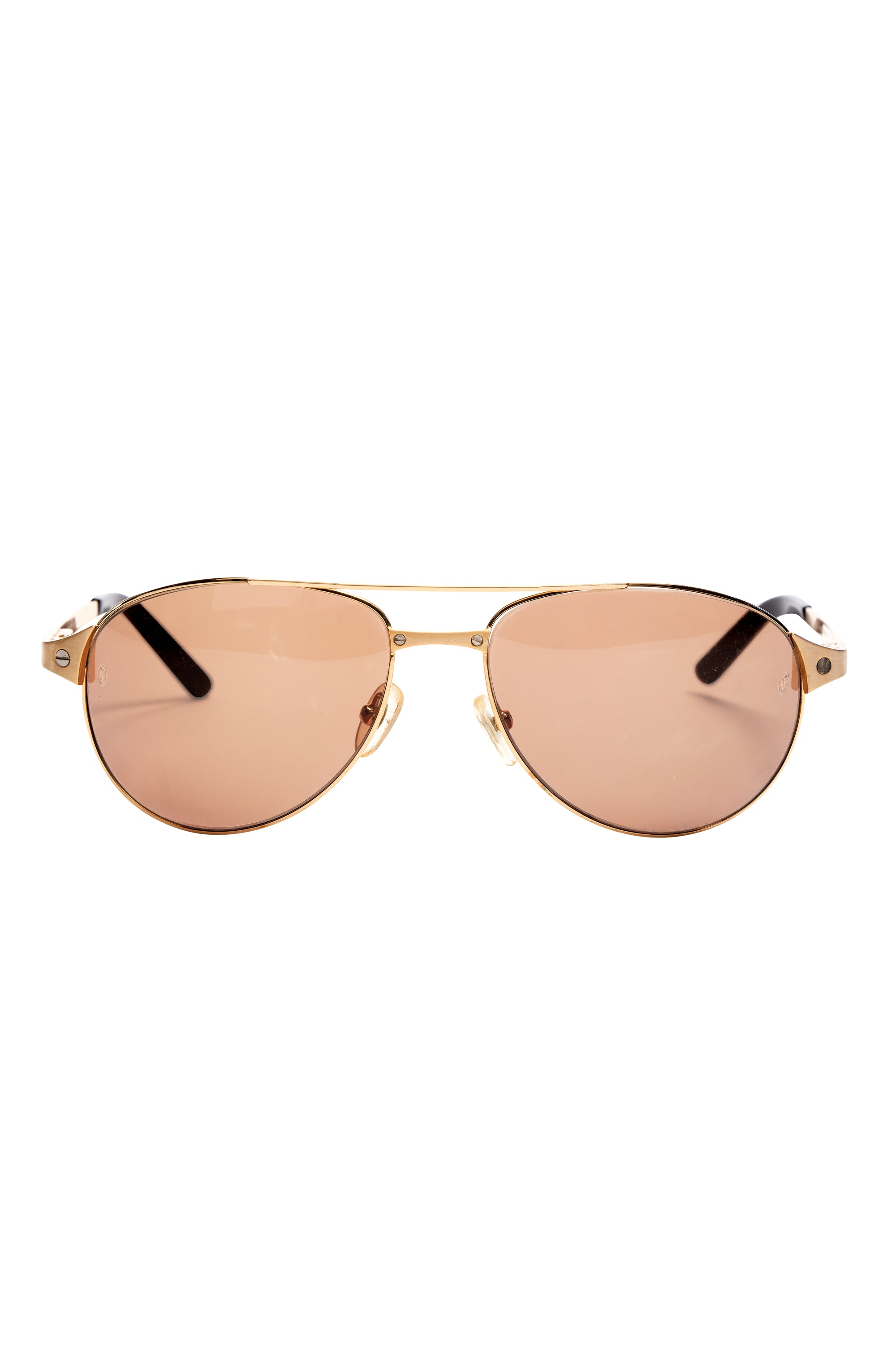 Cartier Santos Limited Edition 18k Gold Plated Sunglasses